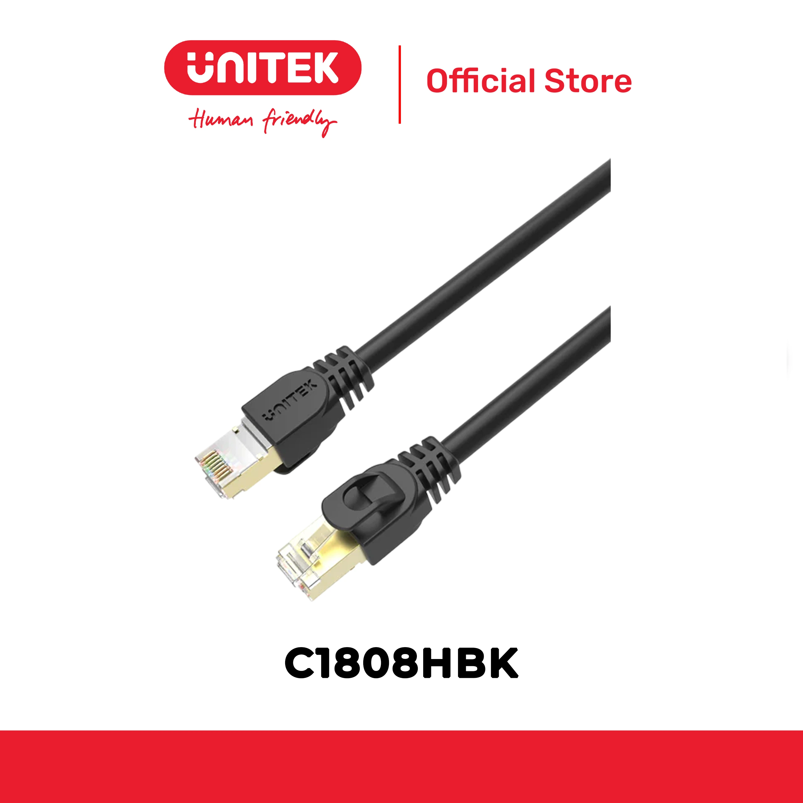Cáp mạng Cat7 SSTP dài đến 20m UNITEK C1808HBK