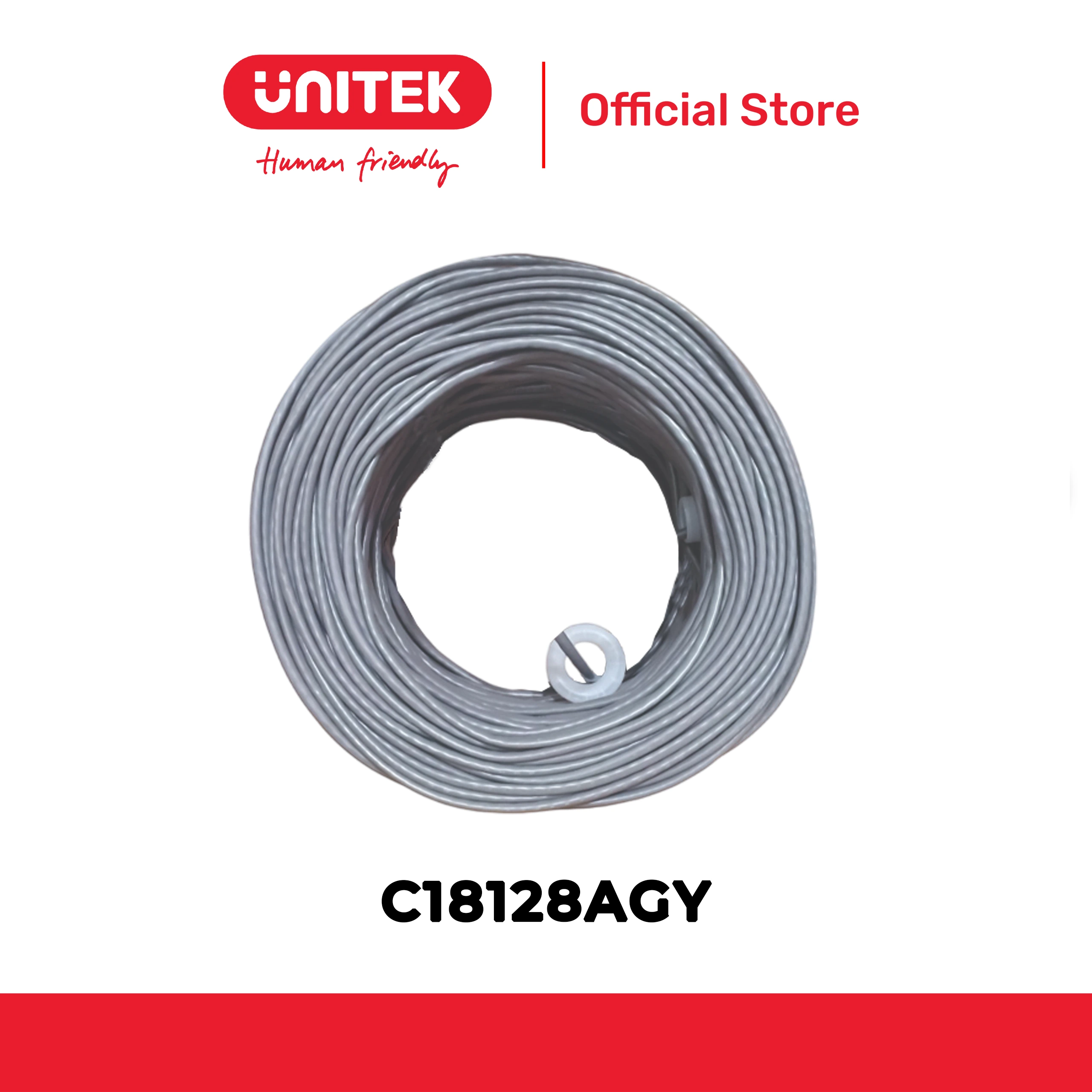 Cáp cuộn UTP CAT5 0.43BC dài tới 305M UNITEK C18128AGY
