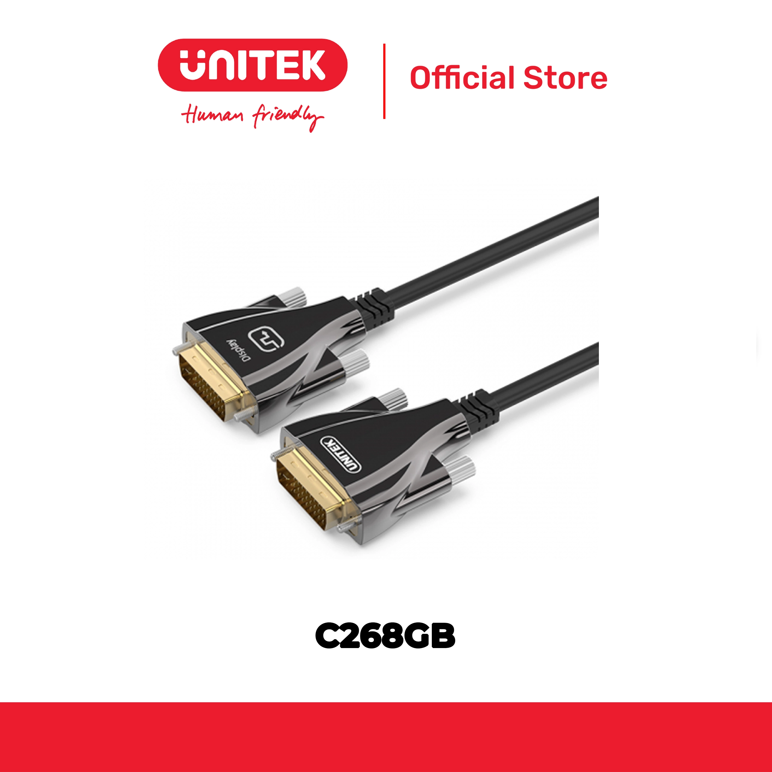Cáp quang DVI 1080p@60Hz dài đến 40M UNITEK C268GB