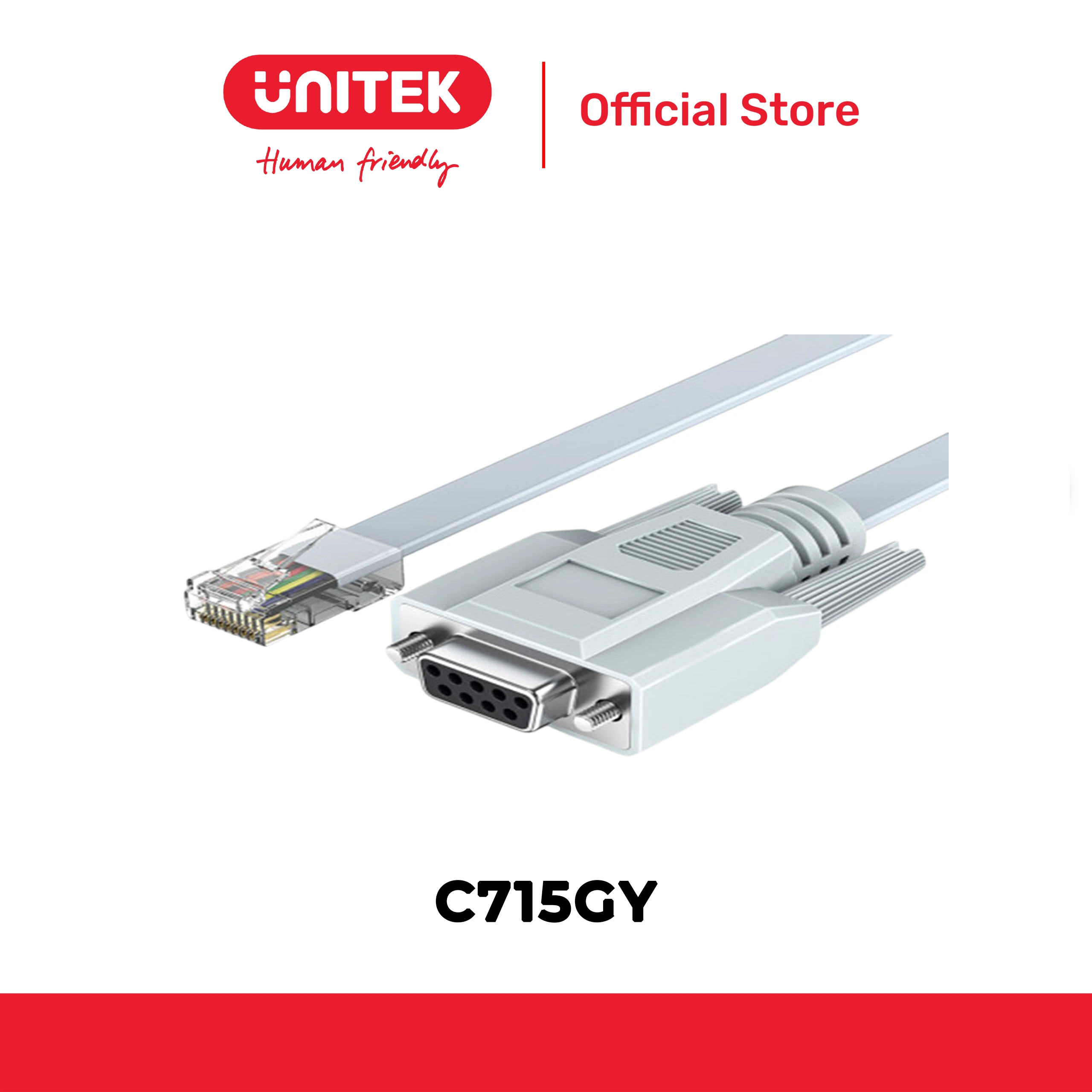 Dây cáp COM 9 -> RJ45 1.5m UNITEK C715GY