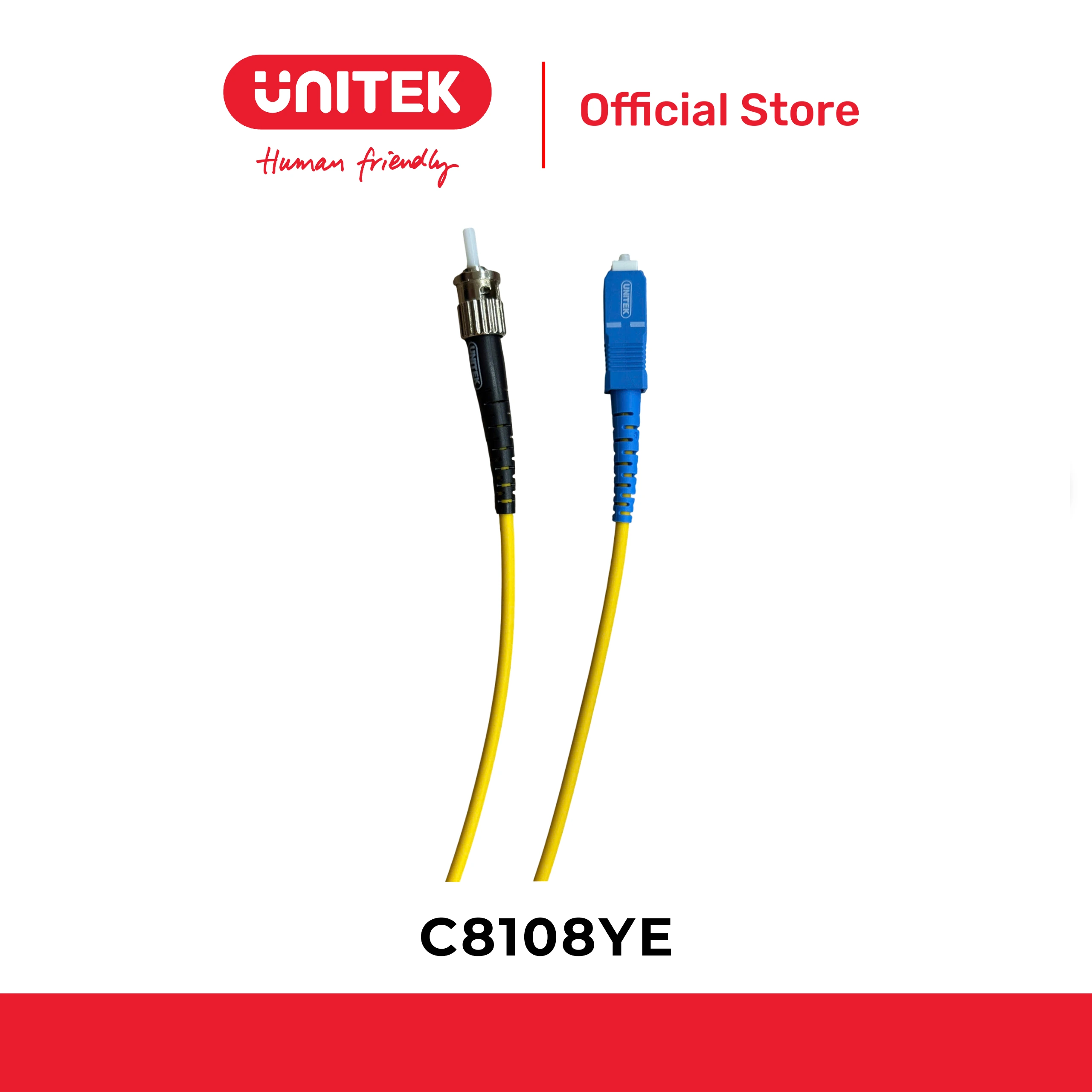 Cáp SC/UPC->ST/UPC 3m UNITEK C8108YE-3M