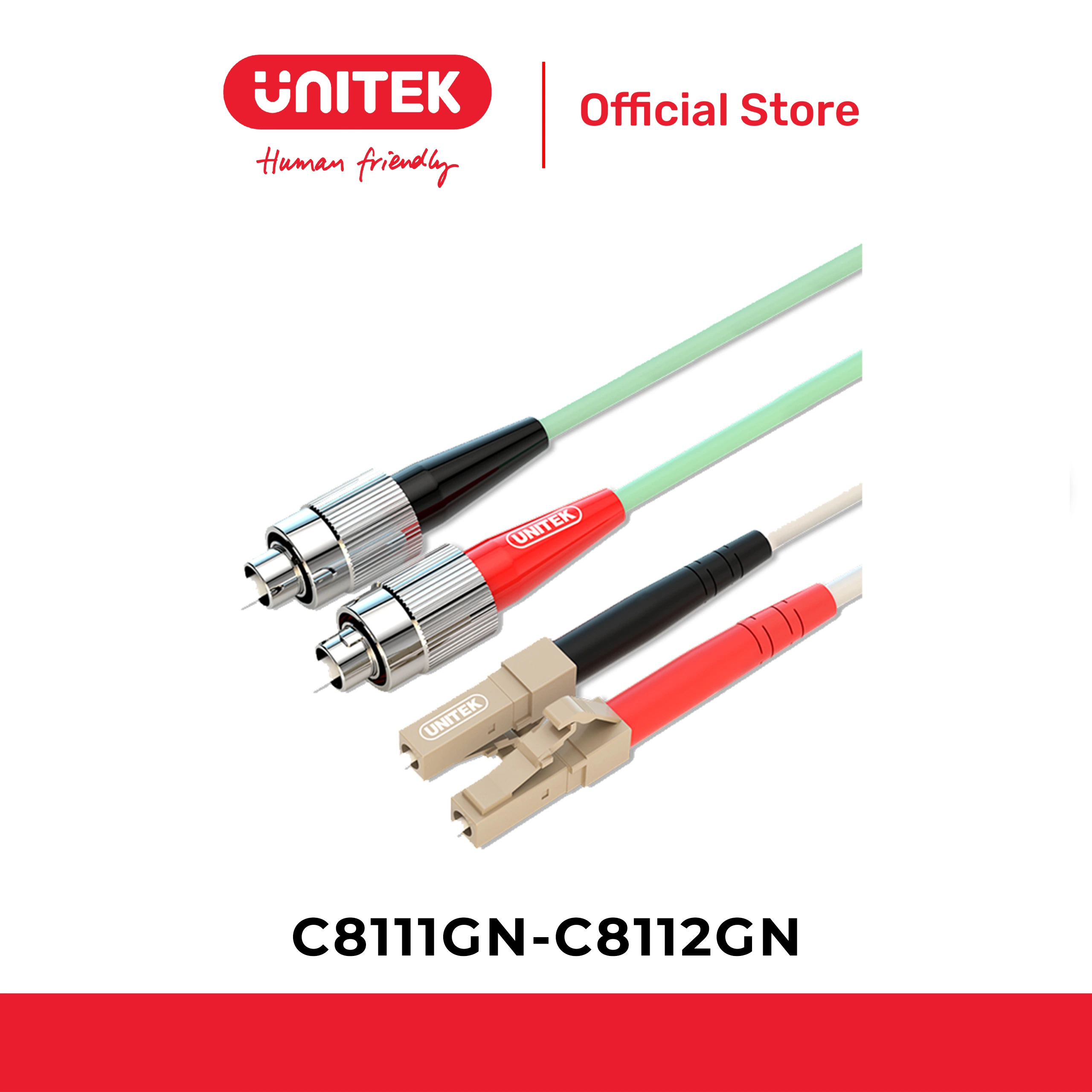 Cáp LC/UPC -> SC/UPC OM3/1.5 10 GIGABIT UNITEK C8111GN/C8112GN