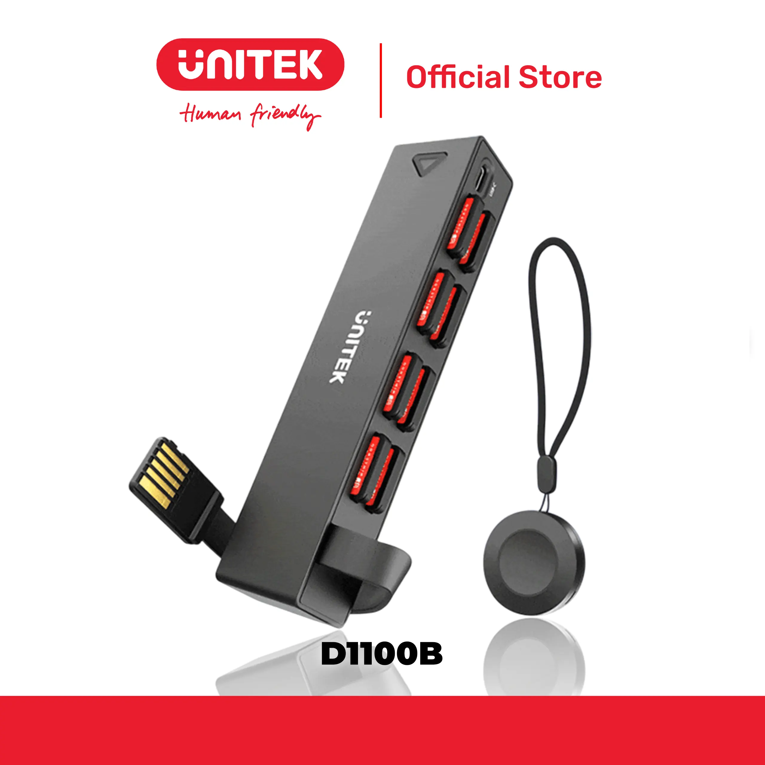 Đầu đọc thẻ game cho Nintendo Switch kèm remote không dây UNITEK D1100B