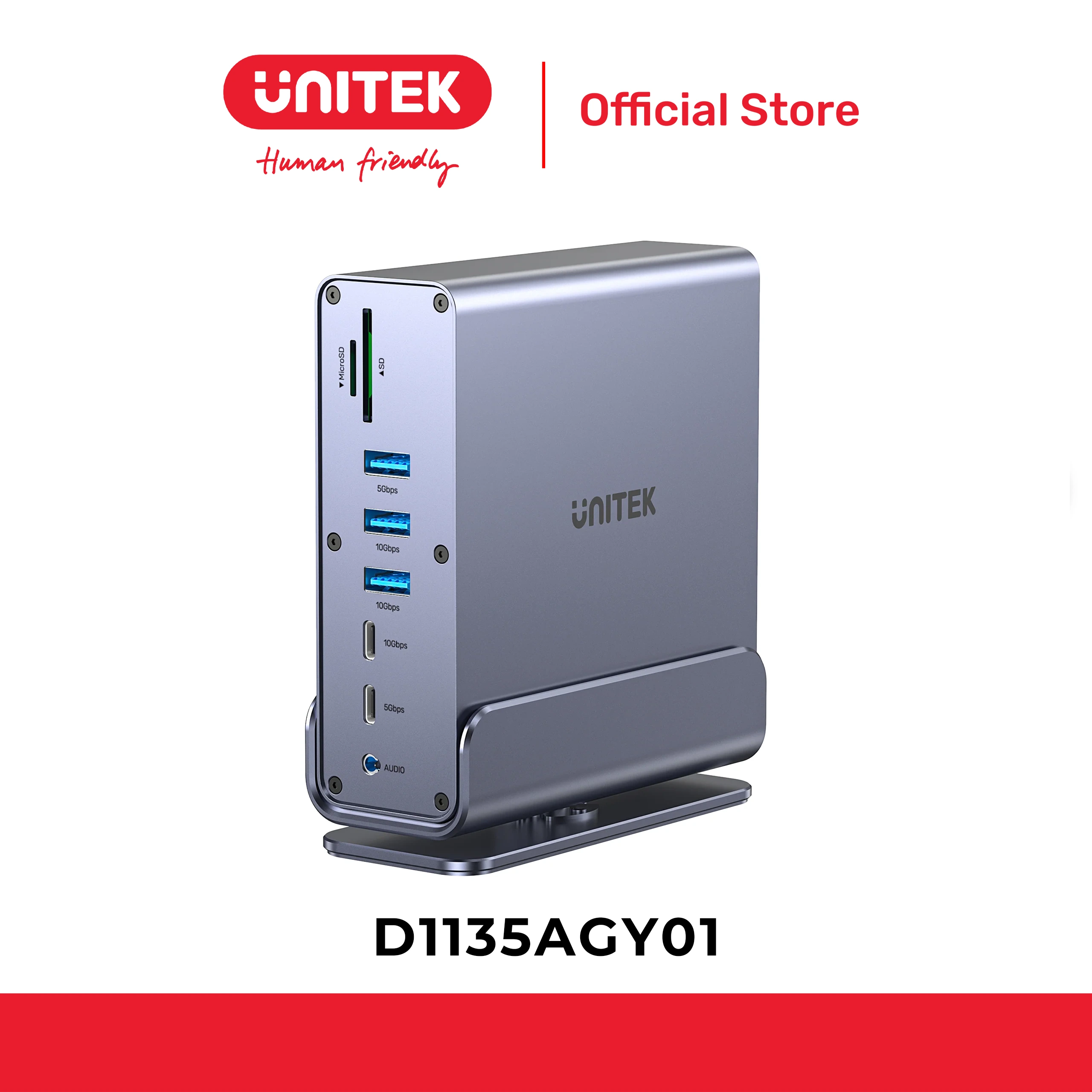 Bộ sạc mở rộng 15in1 4K@60Hz UNITEK D1135AGY01