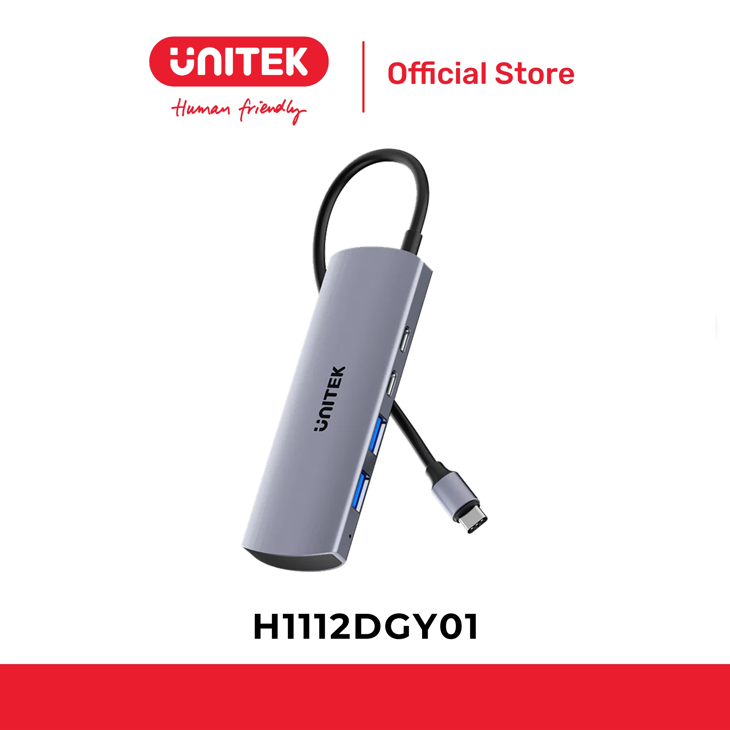 Hub USB  Type-C 4 cổng 10Gbps UNITEK H1112DGY01
