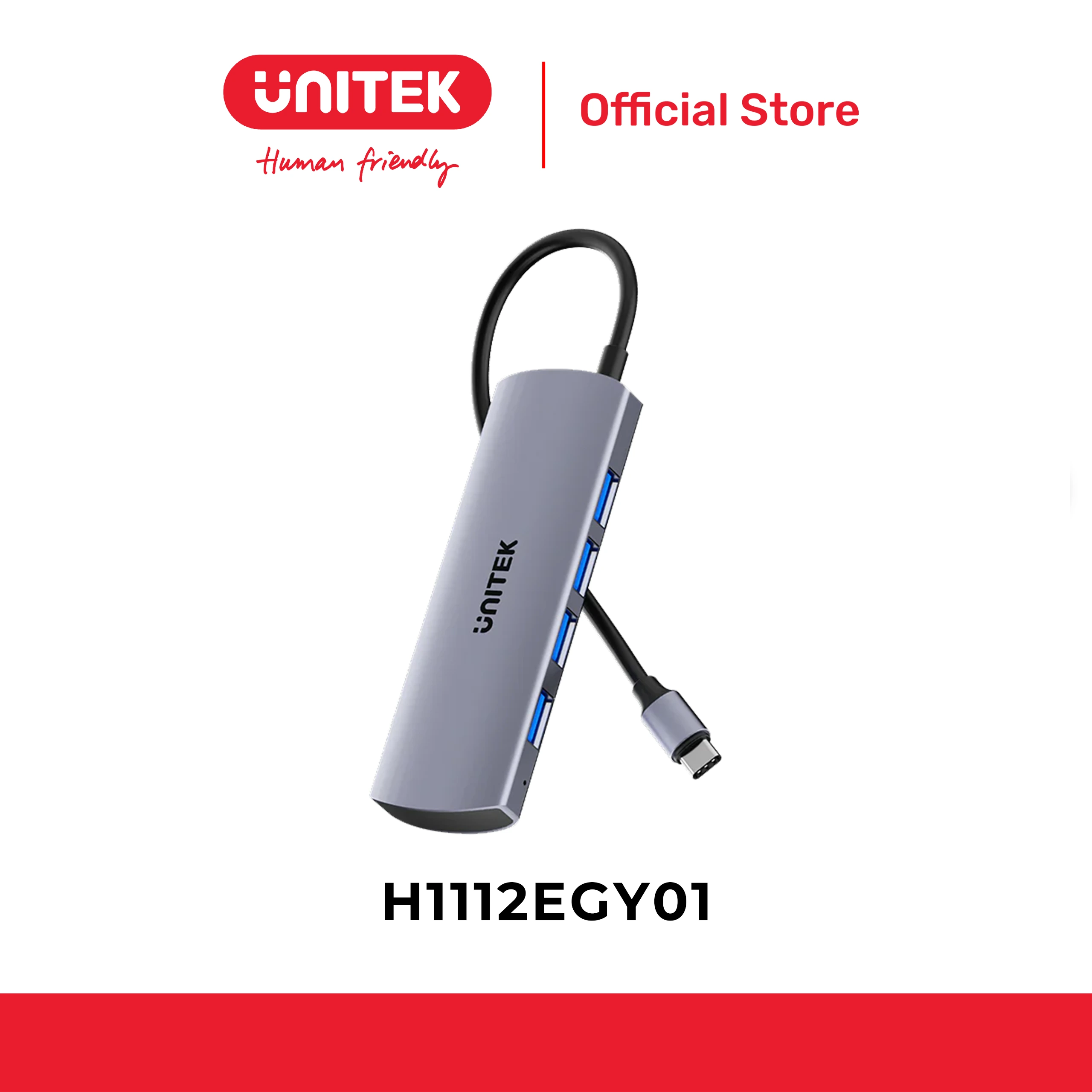 Hub USB Type-C 4 cổng 10Gbps UNITEK H1112EGY01