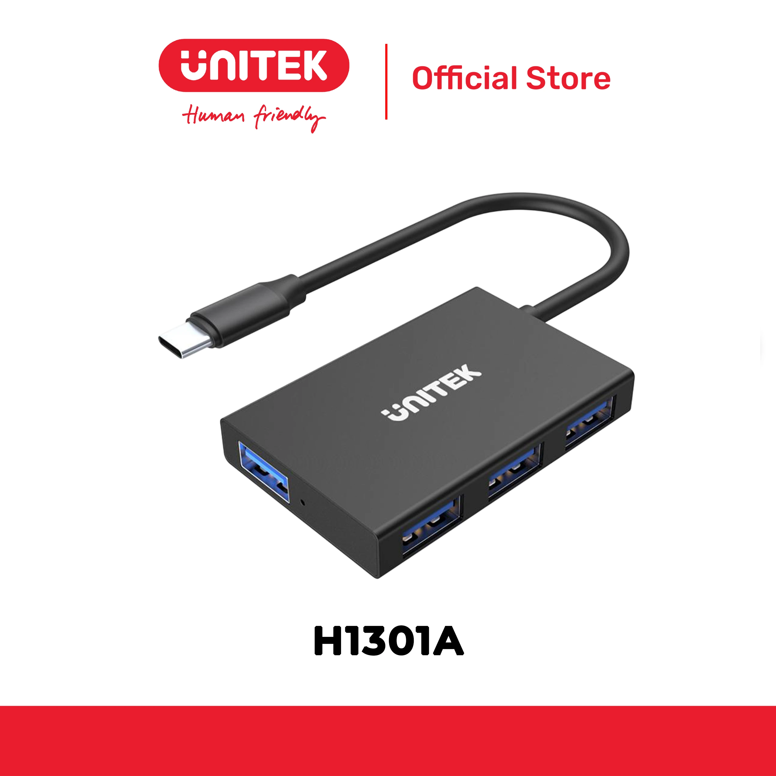 Hub chia 4 cổng TYPE-C -> USB3.0 UNITEK H1301A