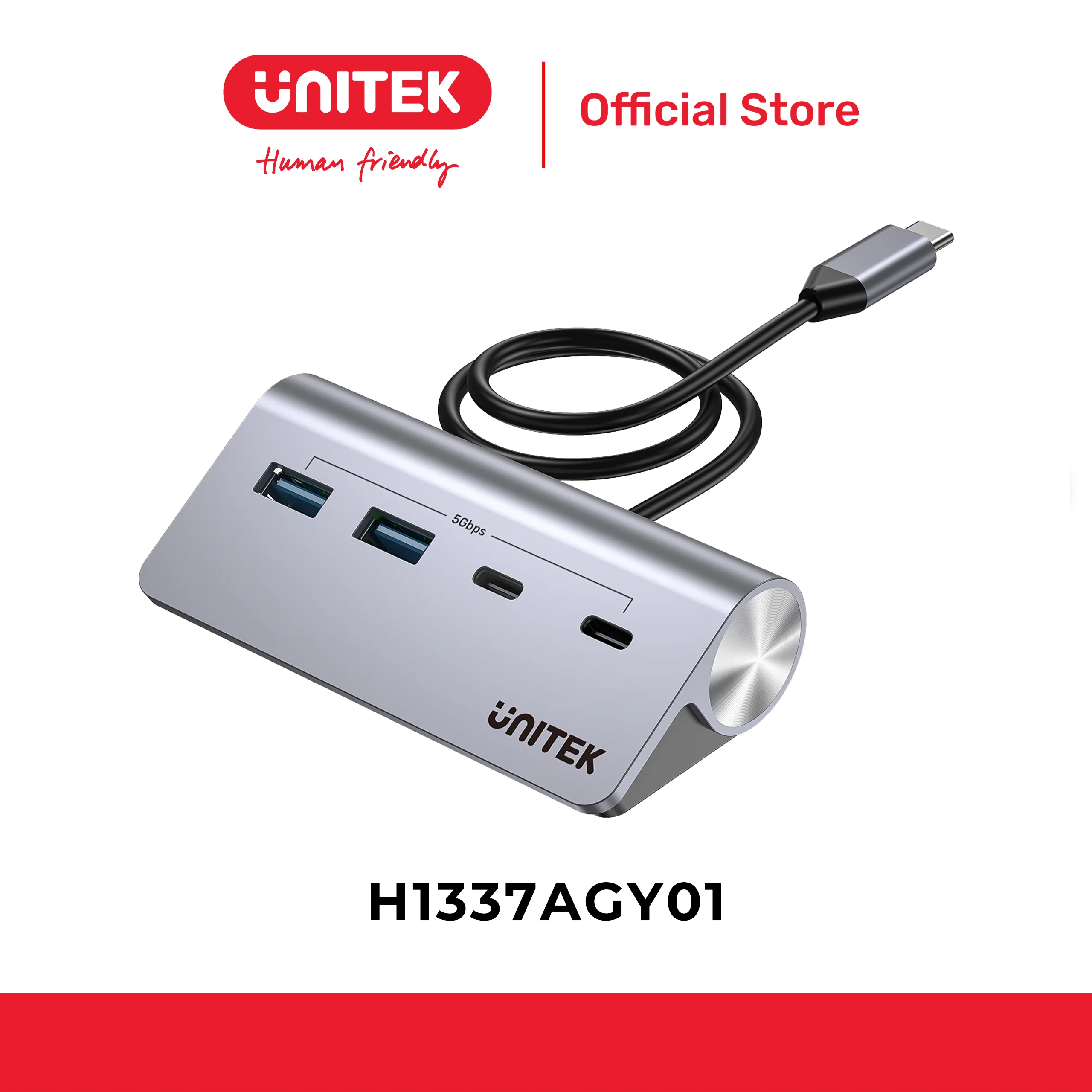 Hub USB Type-C 4 cổng UNITEK H1337AGY01