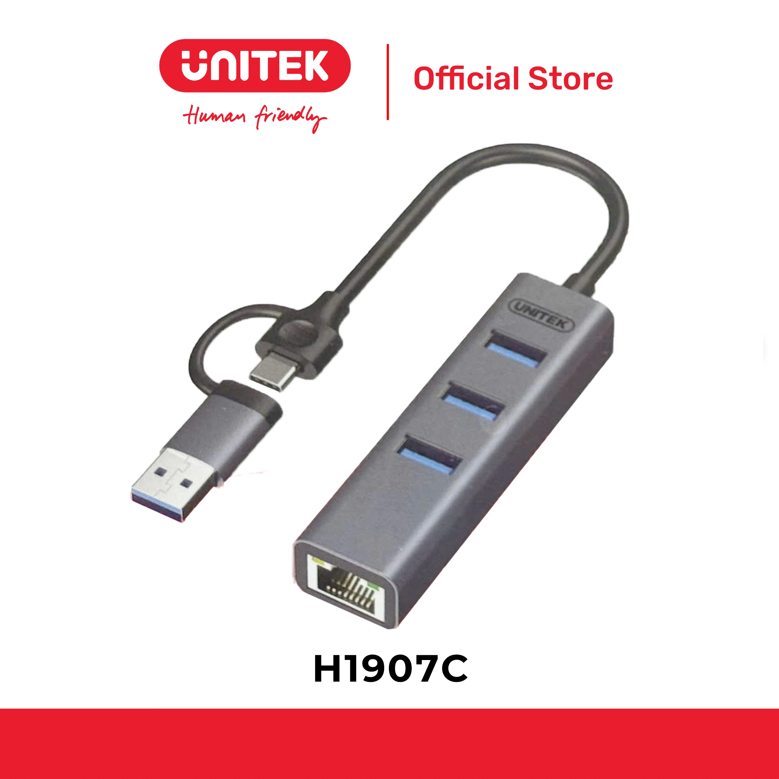 Hub chia 4 cổng USB UNITEK H1907C