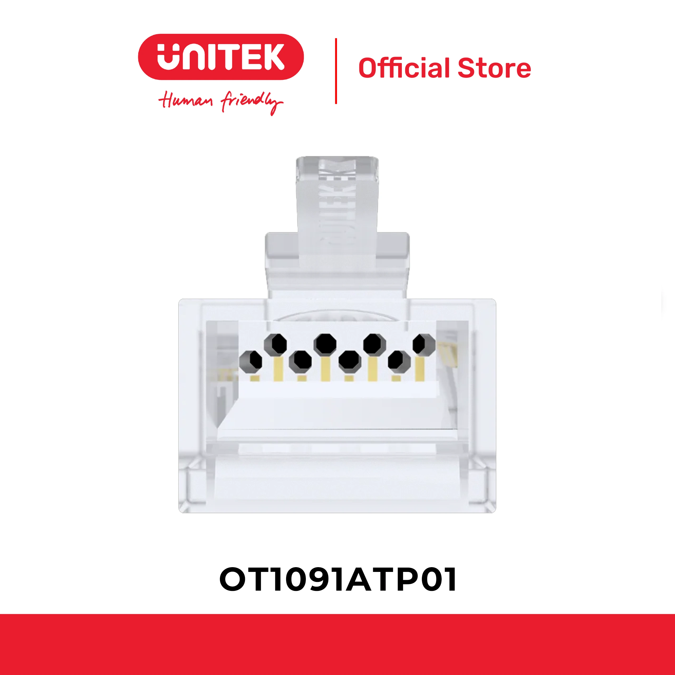 Đầu cáp mạng RJ45 Cat.6 UNITEK OT1091ATP01