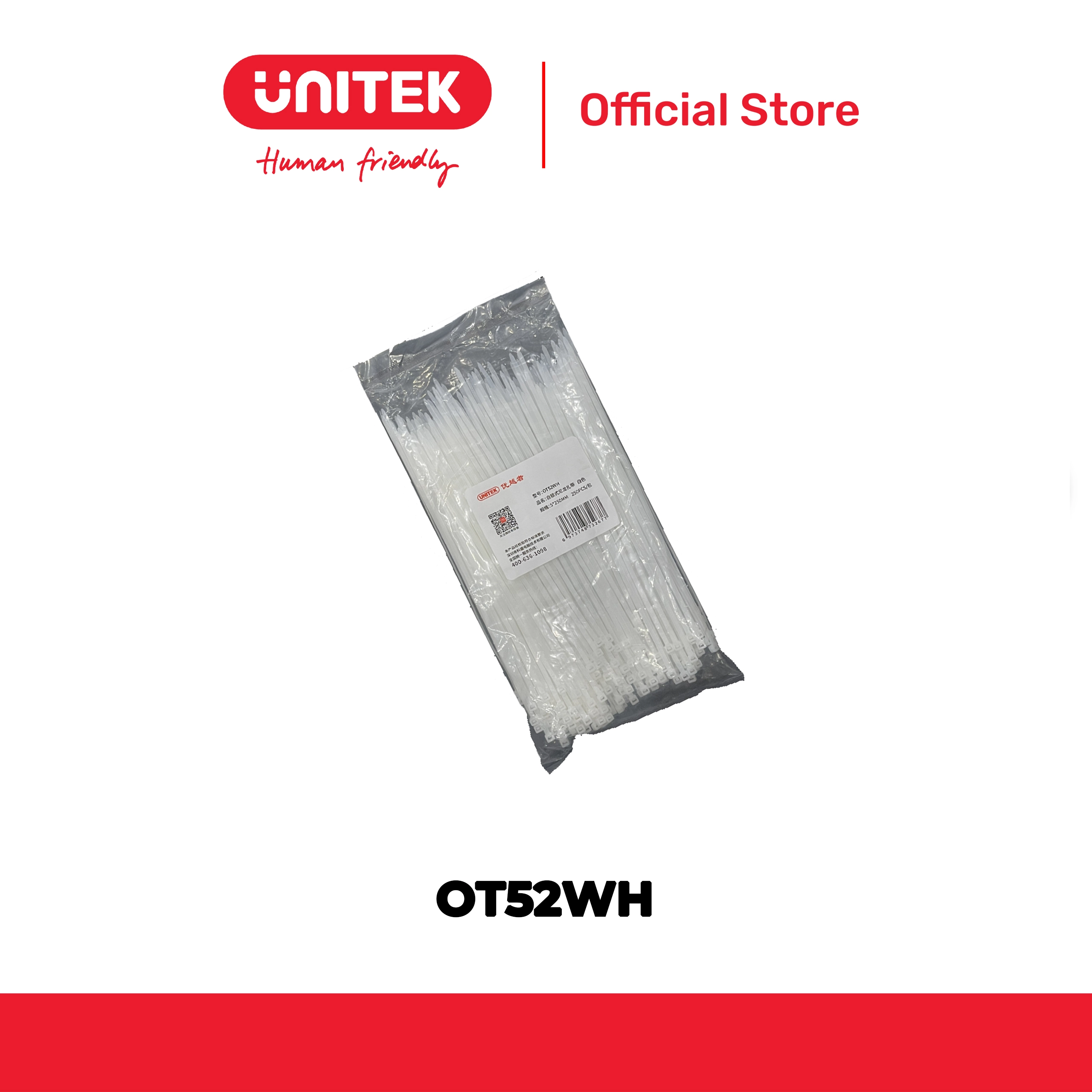 Dây rút 5x250MM UNITEK OT52WH/OT52BK