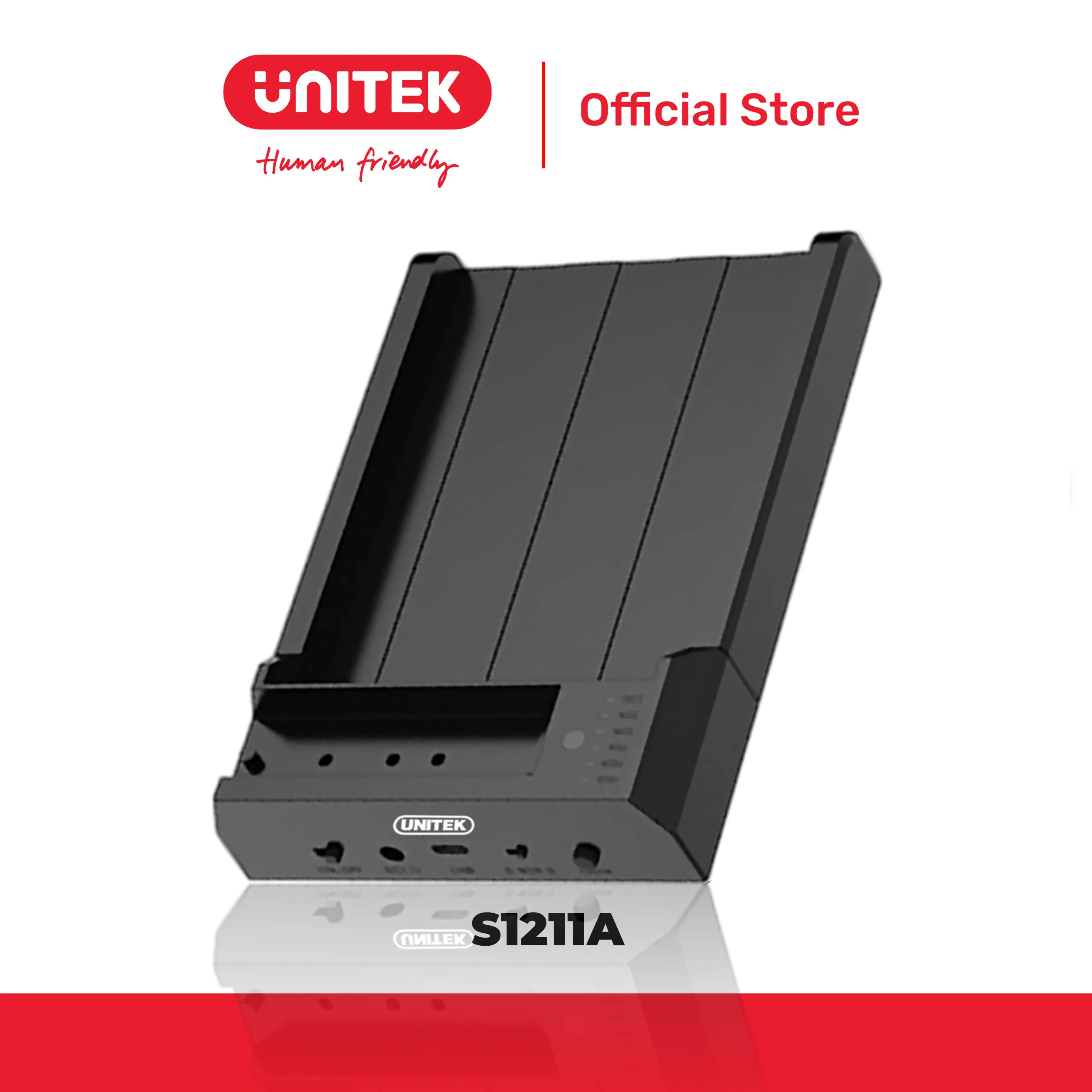 Hộp Ổ Cứng hỗ trợ M.2 NVMe Gen3x2  & HDD/SSD SATA III 2.5"/3.5" USB 10G Đa Năng UNITEK S1211A