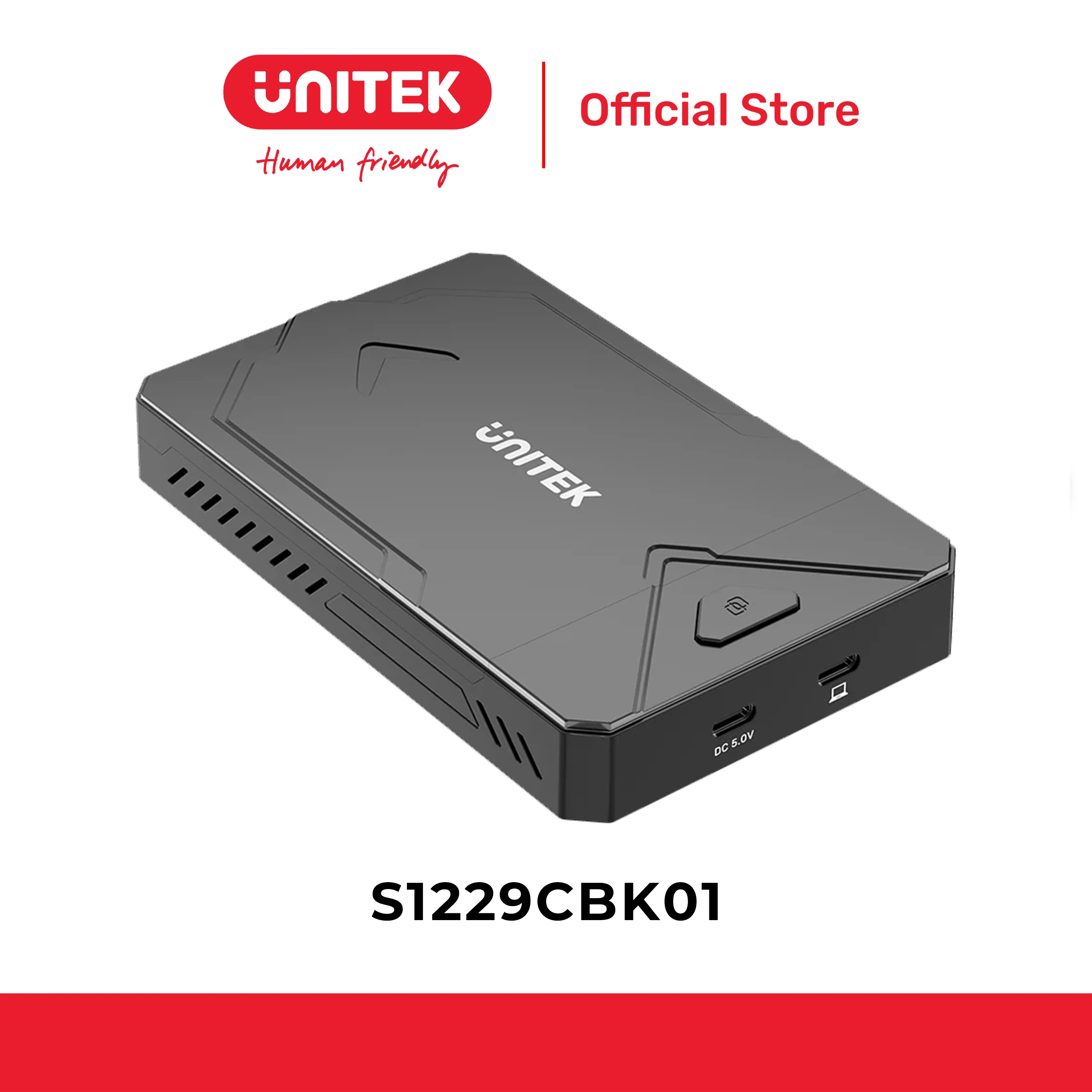Box ổ cứng SSD M.2 NVMe Gen3x2 & SATA III UNITEK S1229CBK01