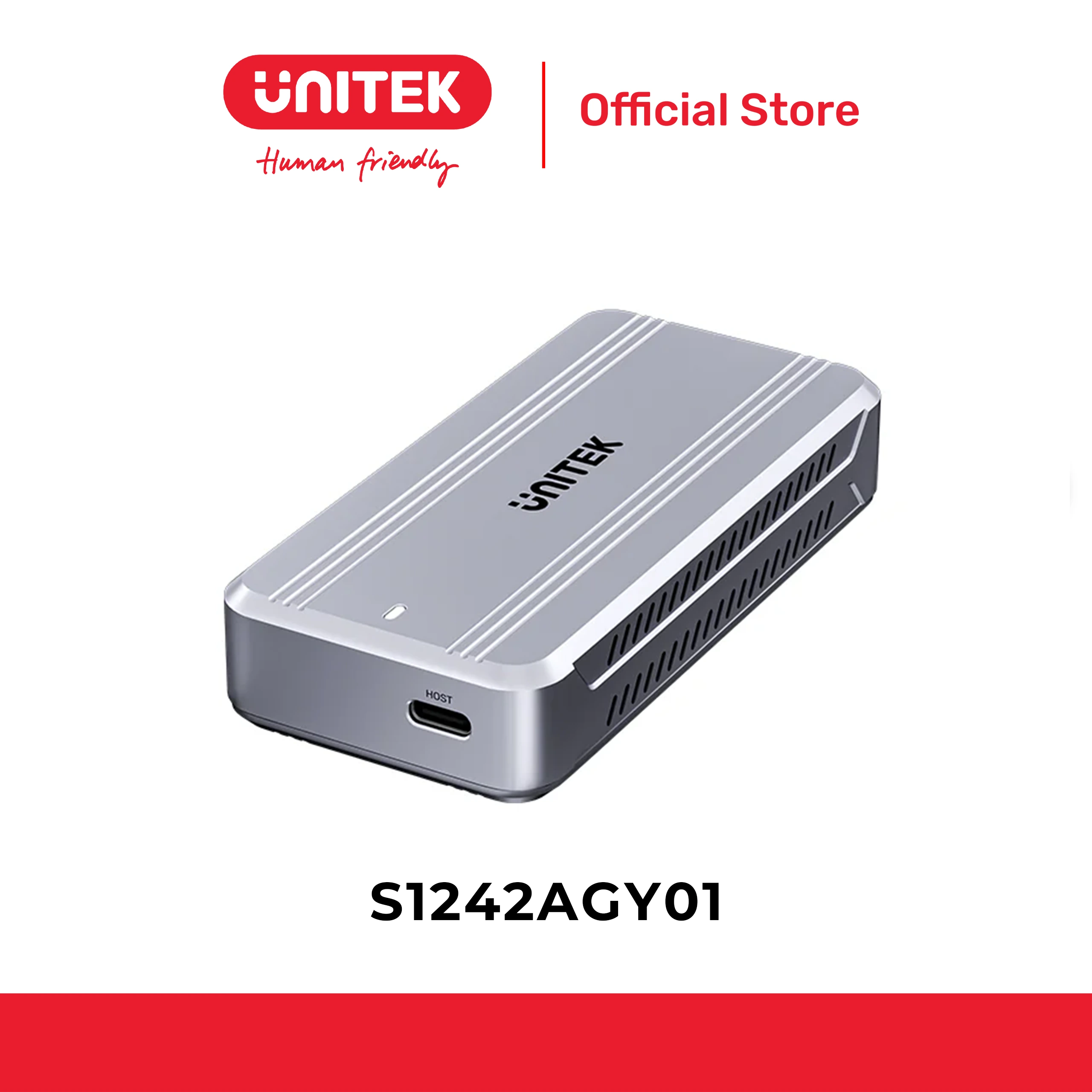 Box ổ cứng M.2 NVMe Gen4x4 USB4 40Gbps UNITEK S1242AGY01
