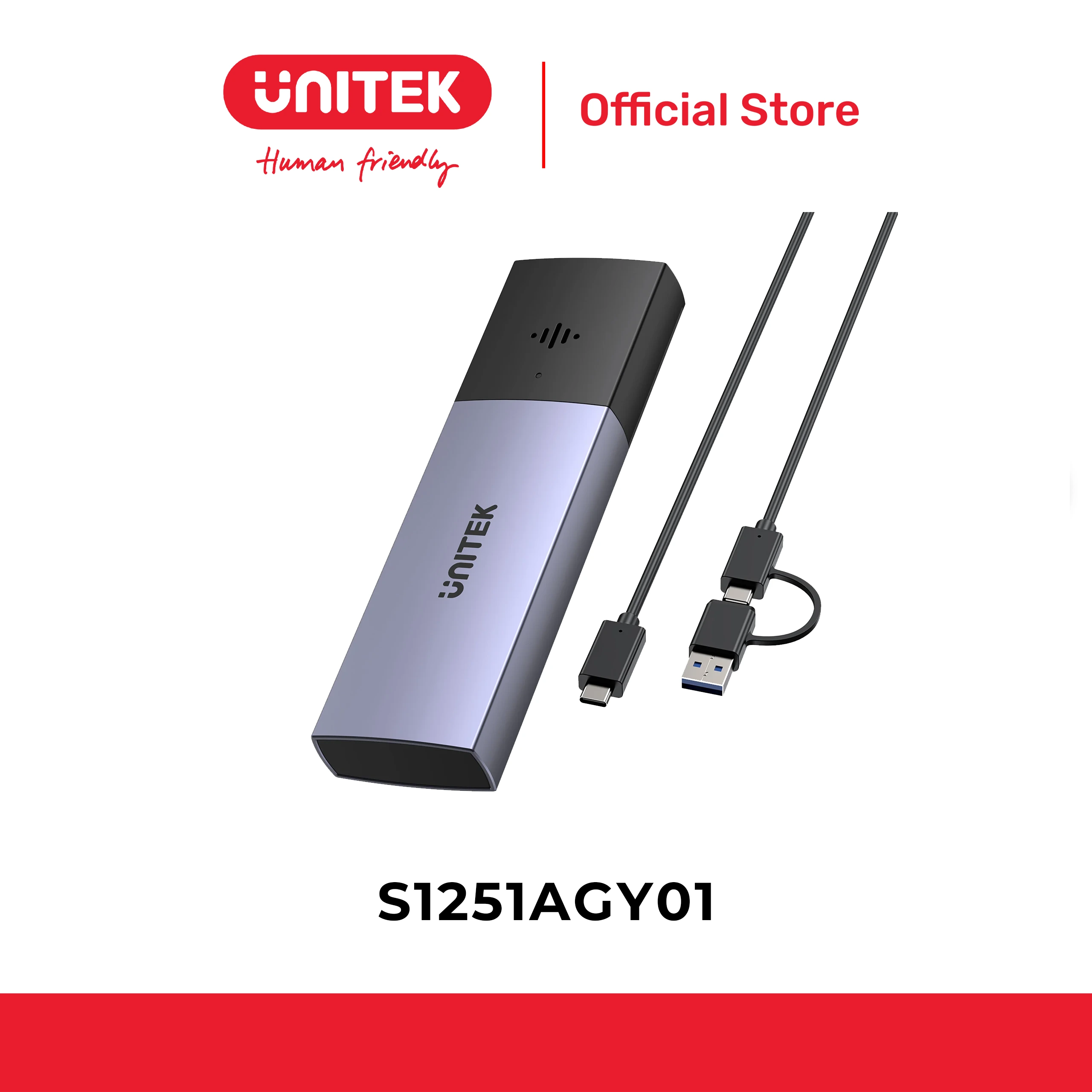 Box ổ cứng SSD M.2 chống trộm UNITEK S1251AGY01