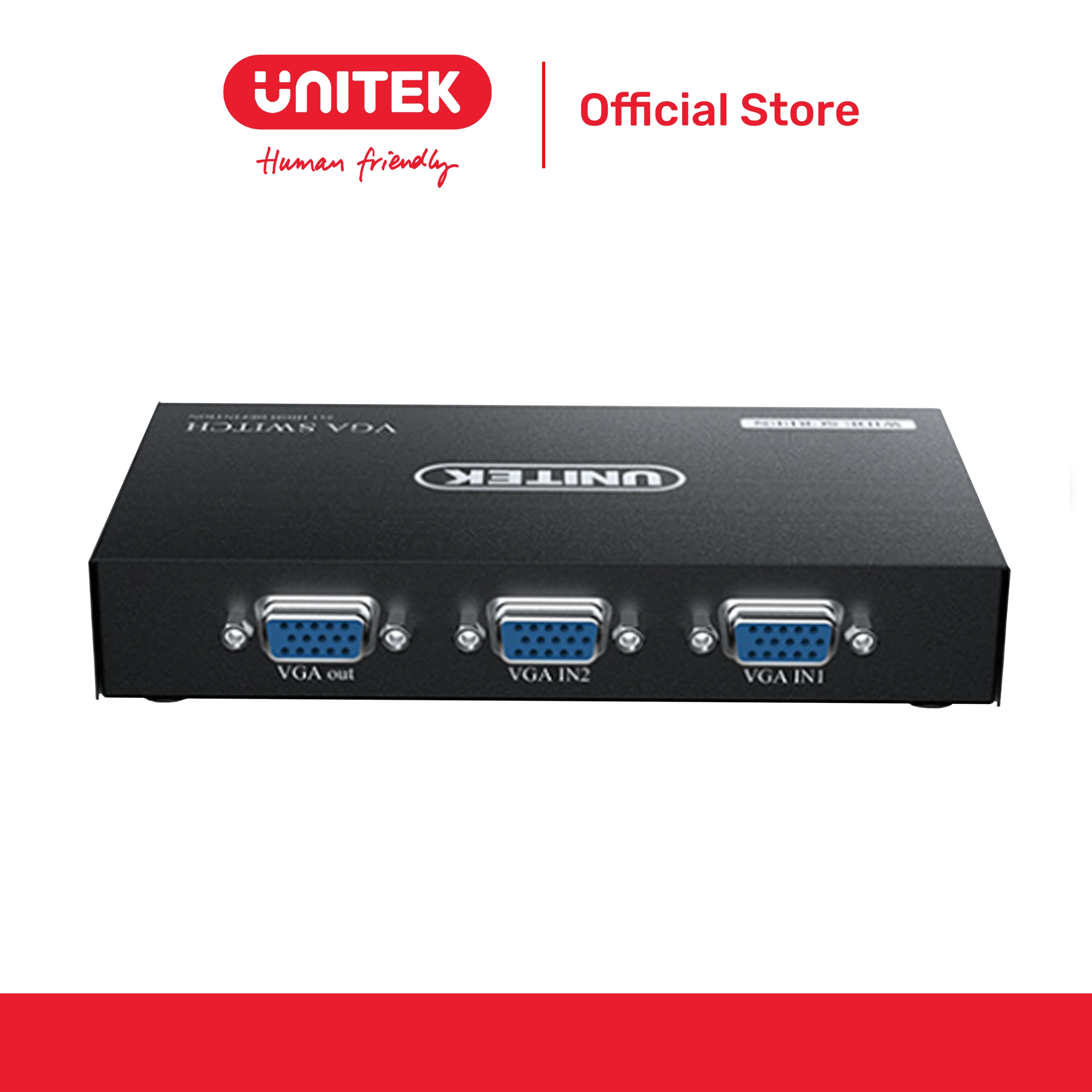 Bộ chuyển mạch 2 cổng VGA 1920x1440@60Hz UNITEK U-8704