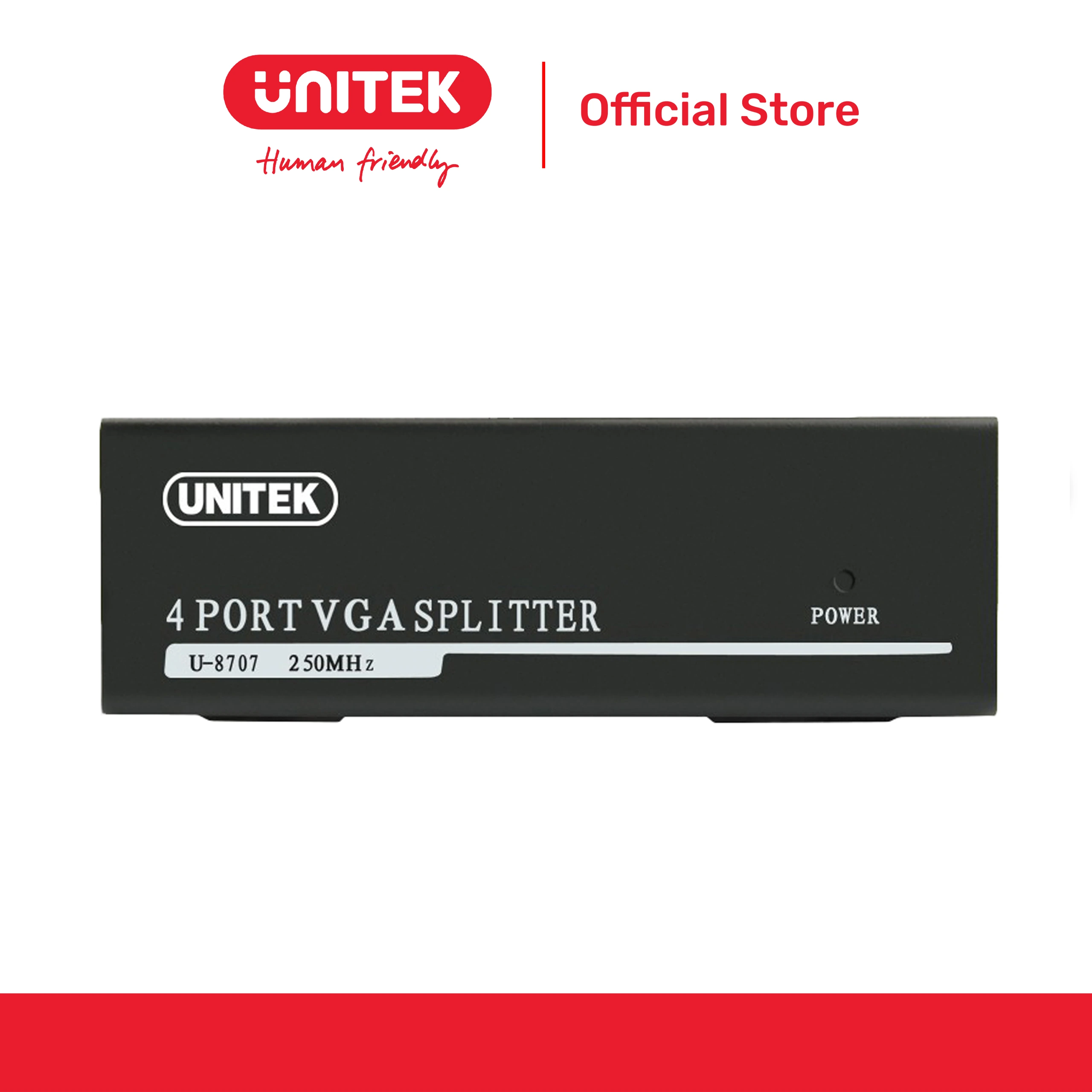 Hub chia 4 cổng VGA 1920x1440@60Hz UNITEK U-8707