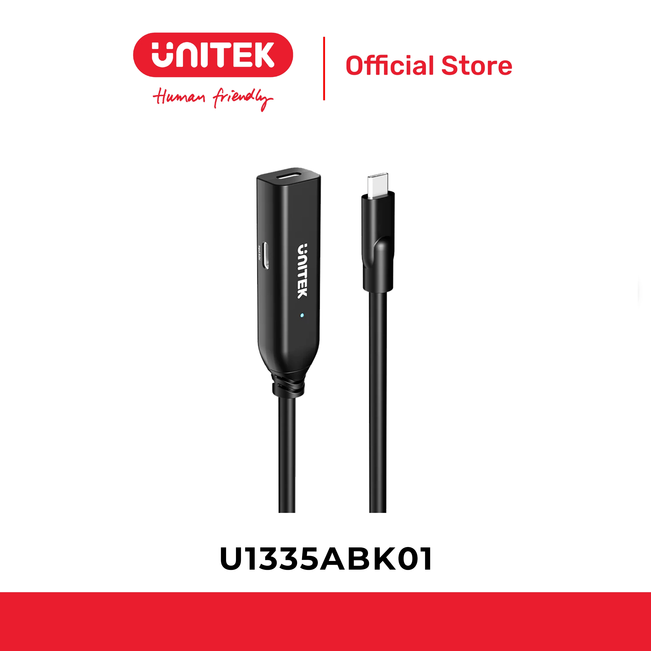 Cáp nối dài type-C 10Gbps UNITEK U1335ABK01