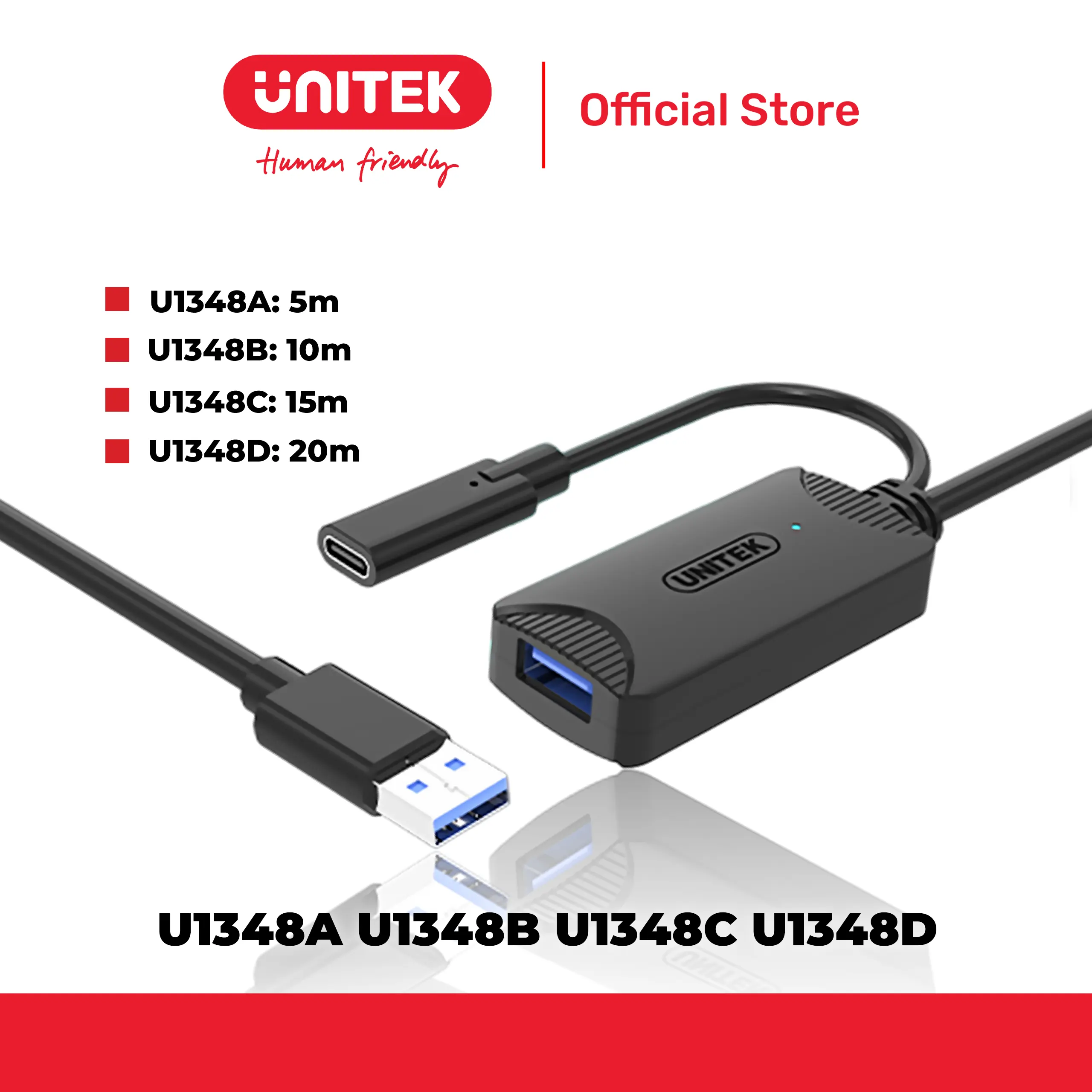 Cáp USB 5Gbps AM -> CF dài tối đa 20M UNITEK U1348A