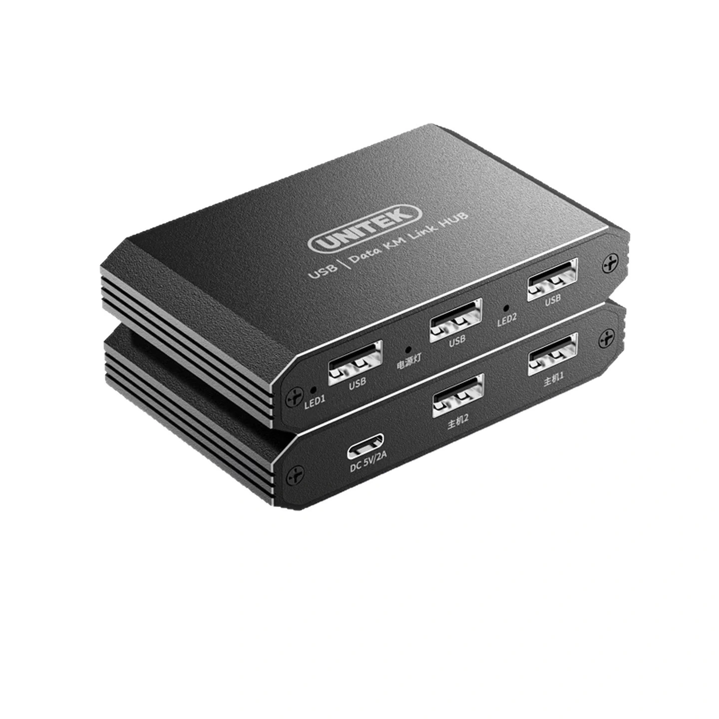 Bộ chuyển dữ liệu USB KM Link tích hợp Hub USB 3 cổng UNITEK U1354A