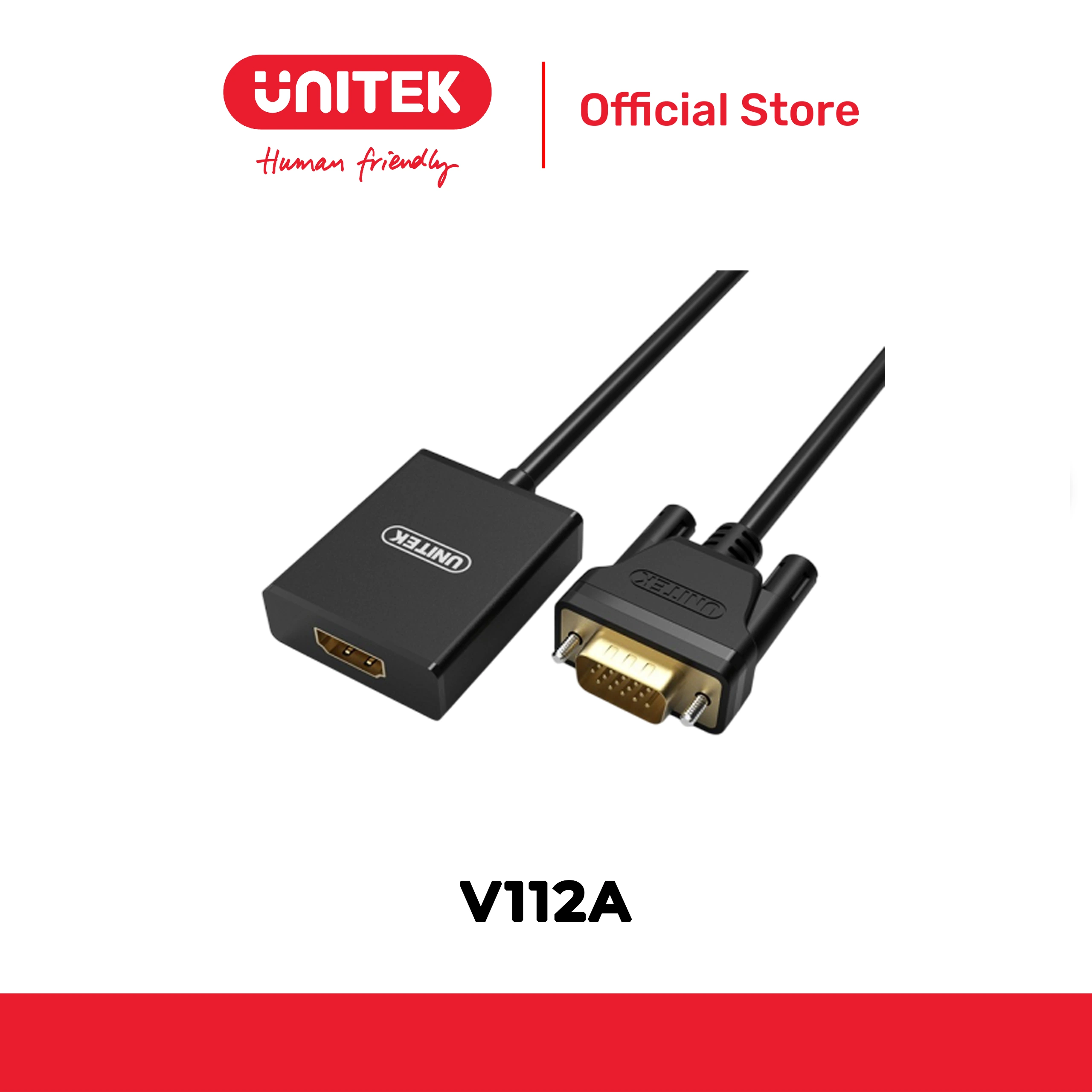 Cáp chuyển đổi VGA + Audio -> HDMI UNITEK V112A