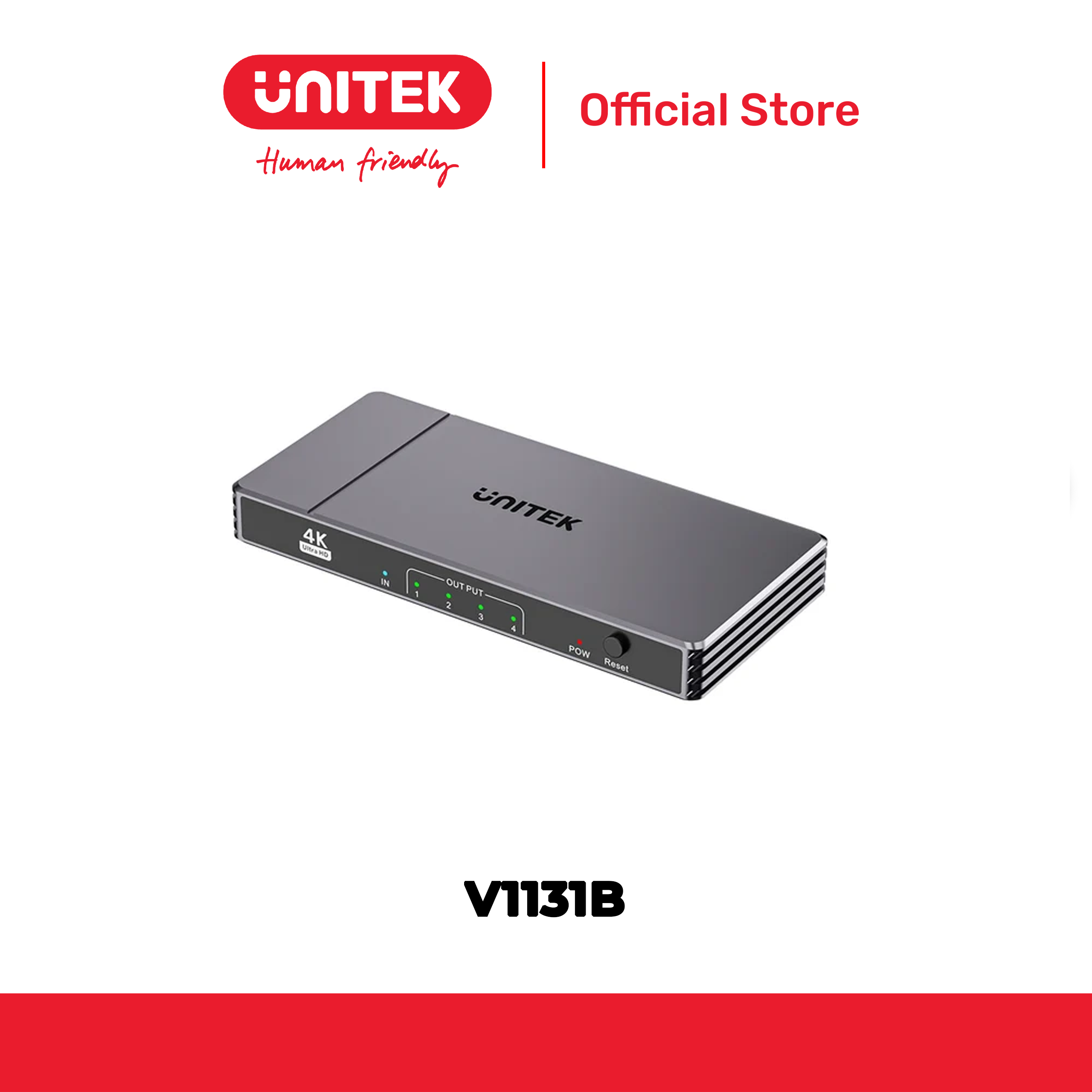 Bộ chia 4 cổng HDMI 4K@60Hz UNITEK V1131B