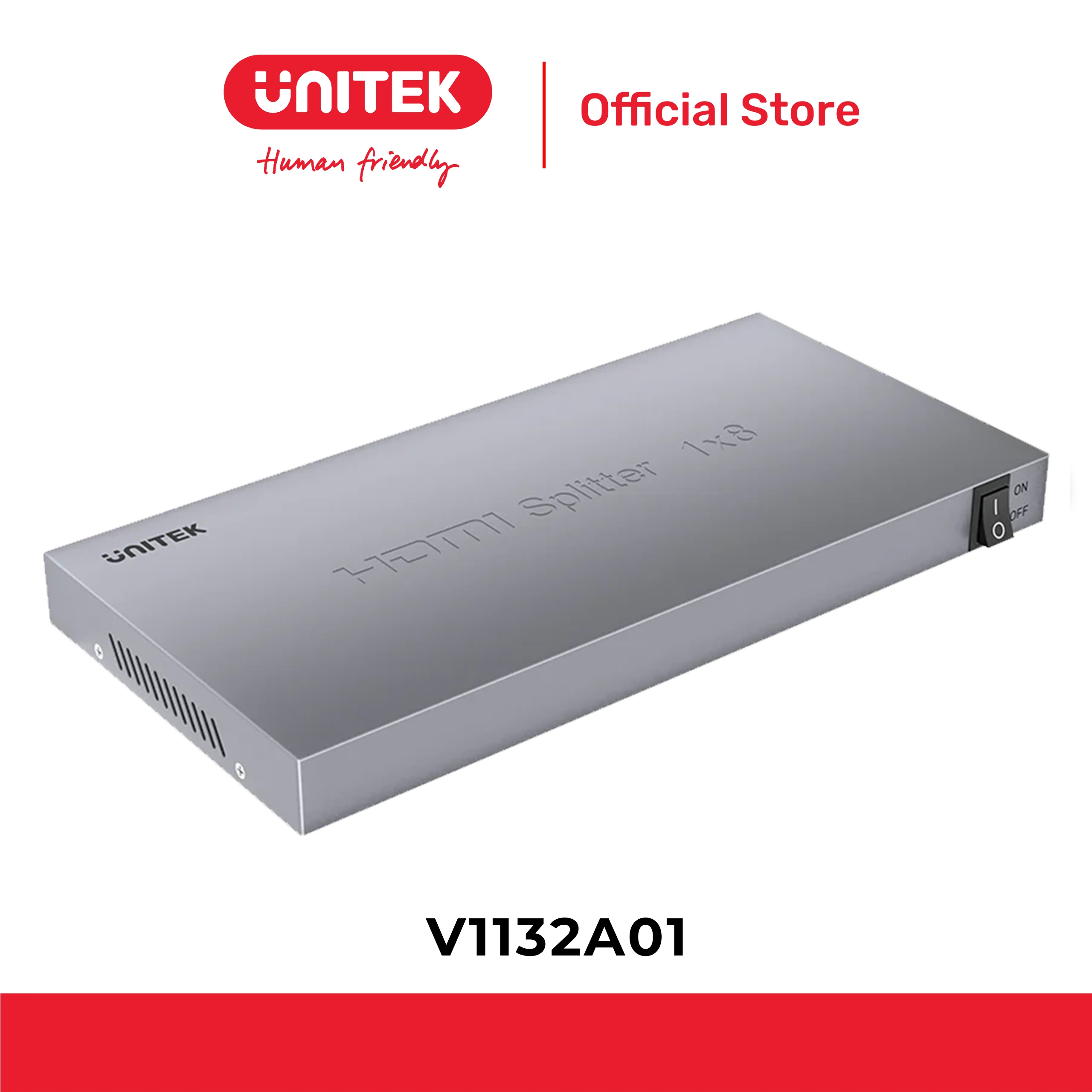 Bộ Chia HDMI 4K@30Hz 1 vào 8 ra UNITEK V1132A01