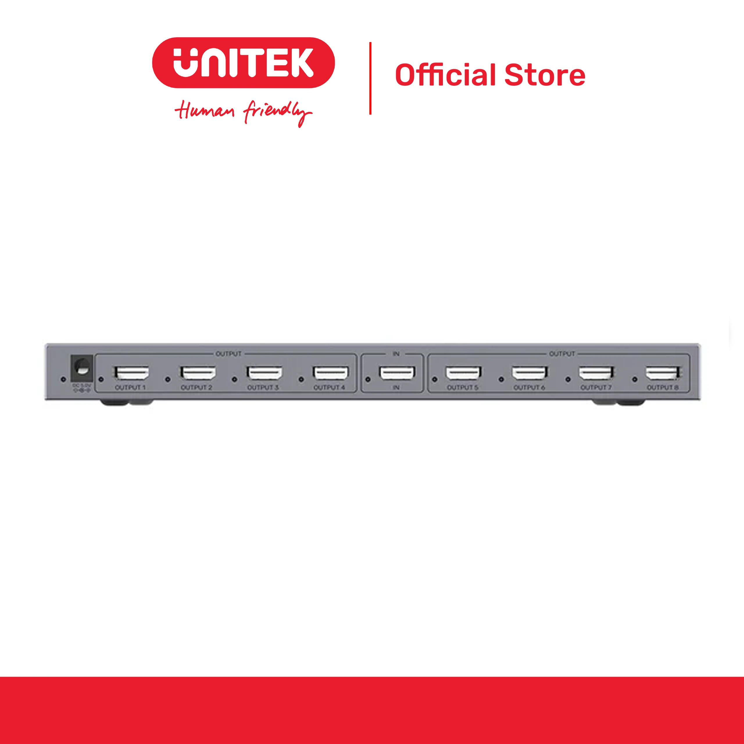 Bộ Chia HDMI 4K@30Hz 1 vào 8 ra UNITEK V1132A01