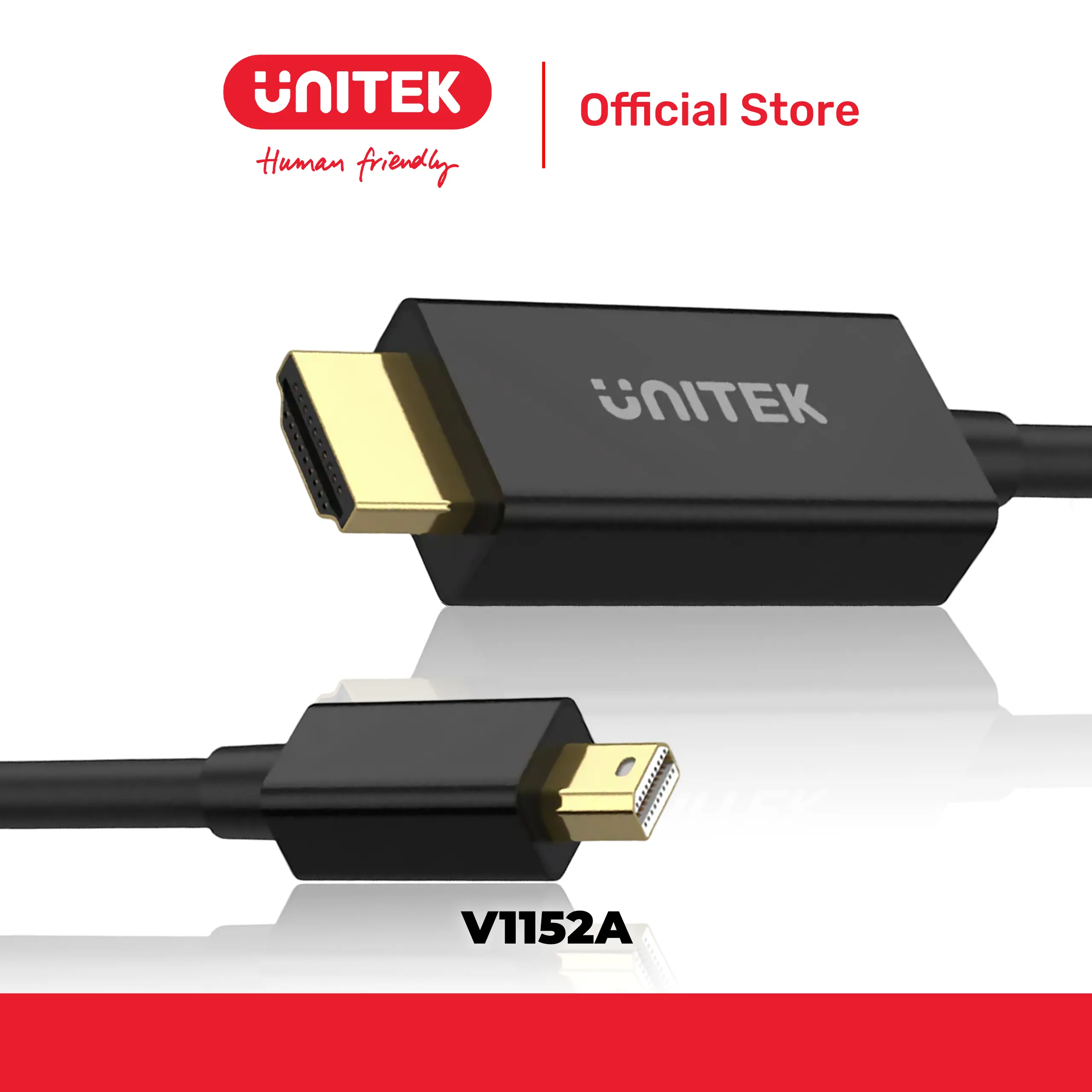 Cáp Mini DisplayPort -> HDMI 1.4 4K@30Hz UNITEK V1152A
