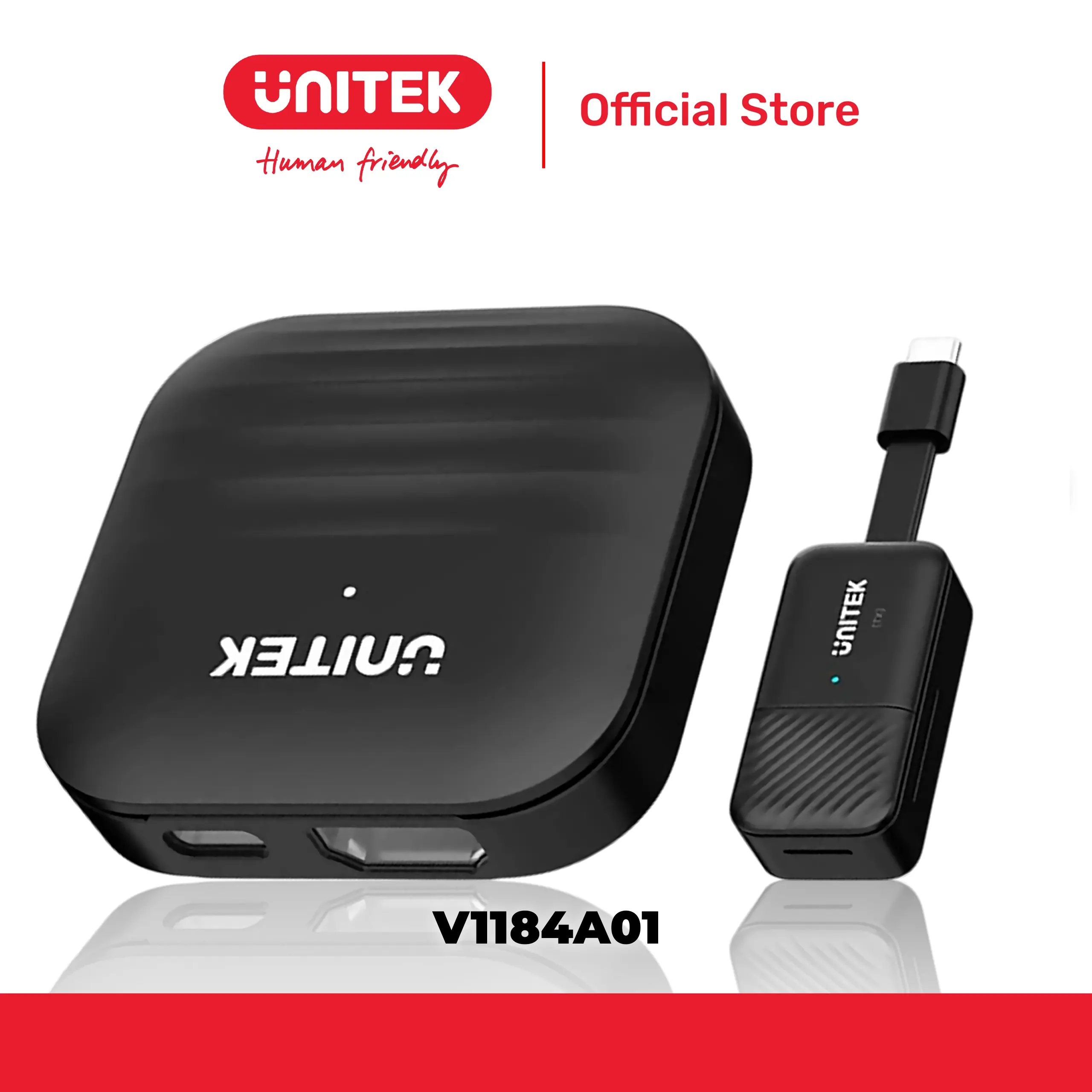 Bộ truyền tín hiệu HDMI không dây Type-C 1080p@60Hz UNITEK V1184A01