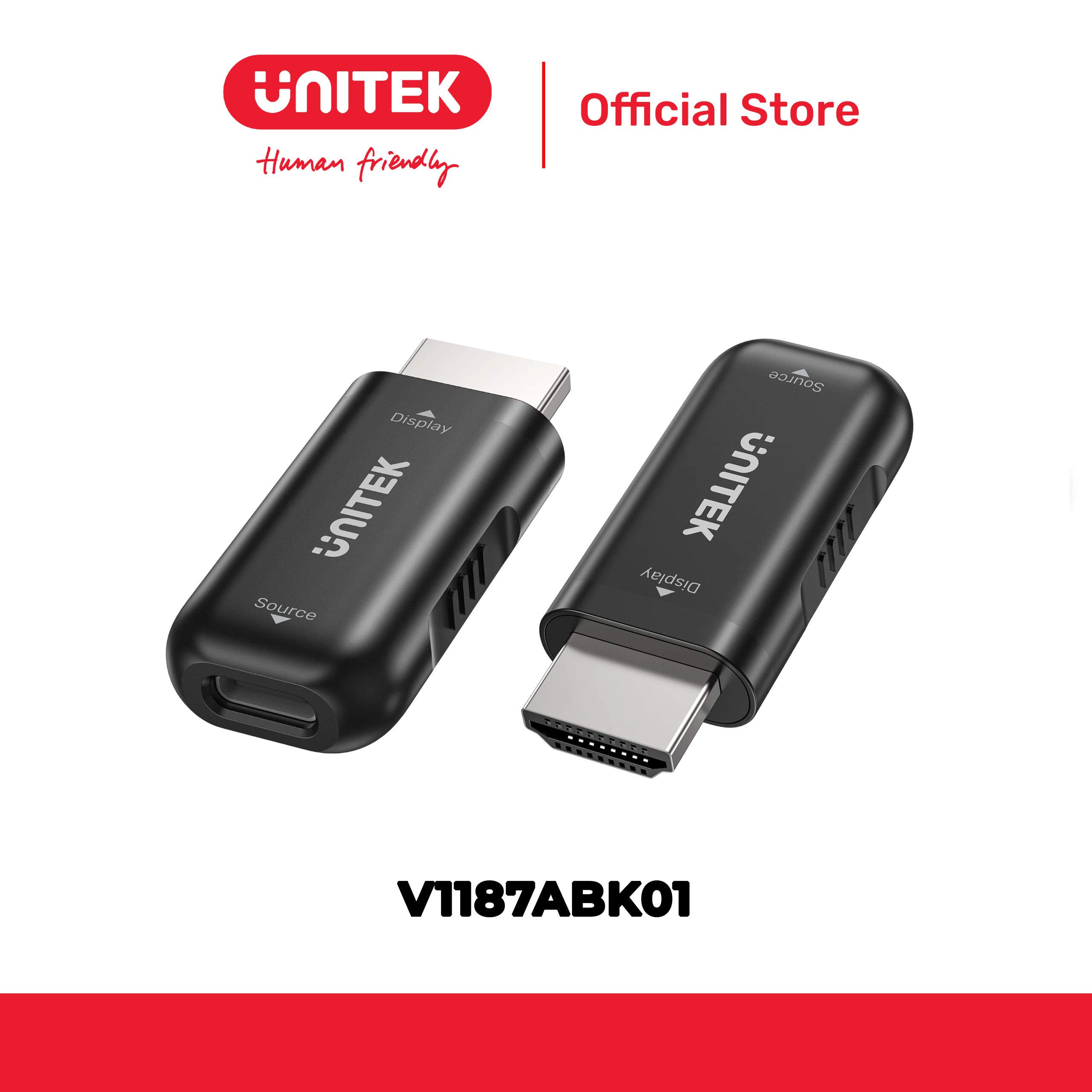 Đầu đổi Type-C -> HDMI 4K@60Hz UNITEK V1187ABK01