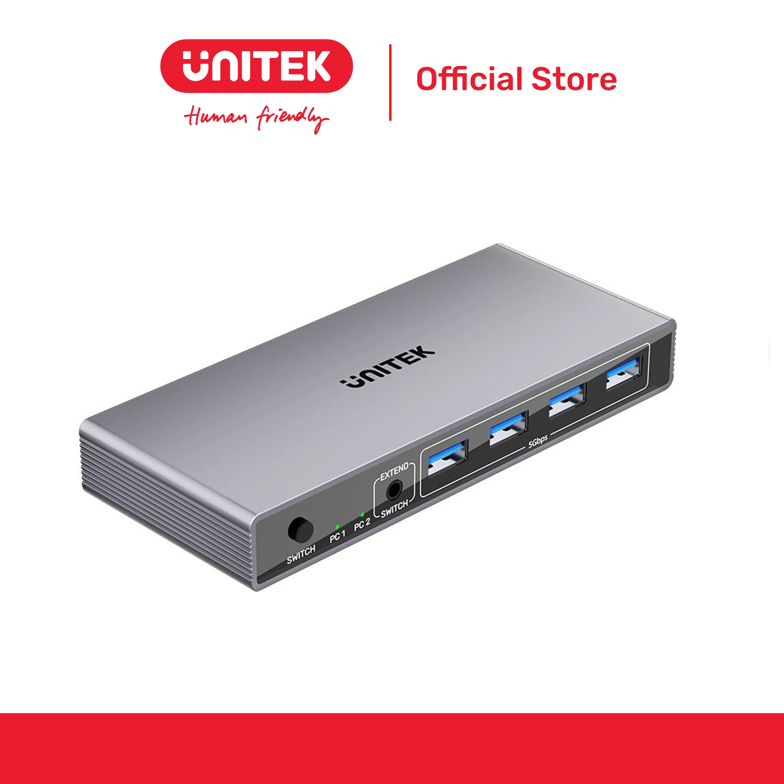 Bộ chuyển mạch KVM HDMI 5Gbps 4K@60Hz UNITEK V1309AGY01-EU