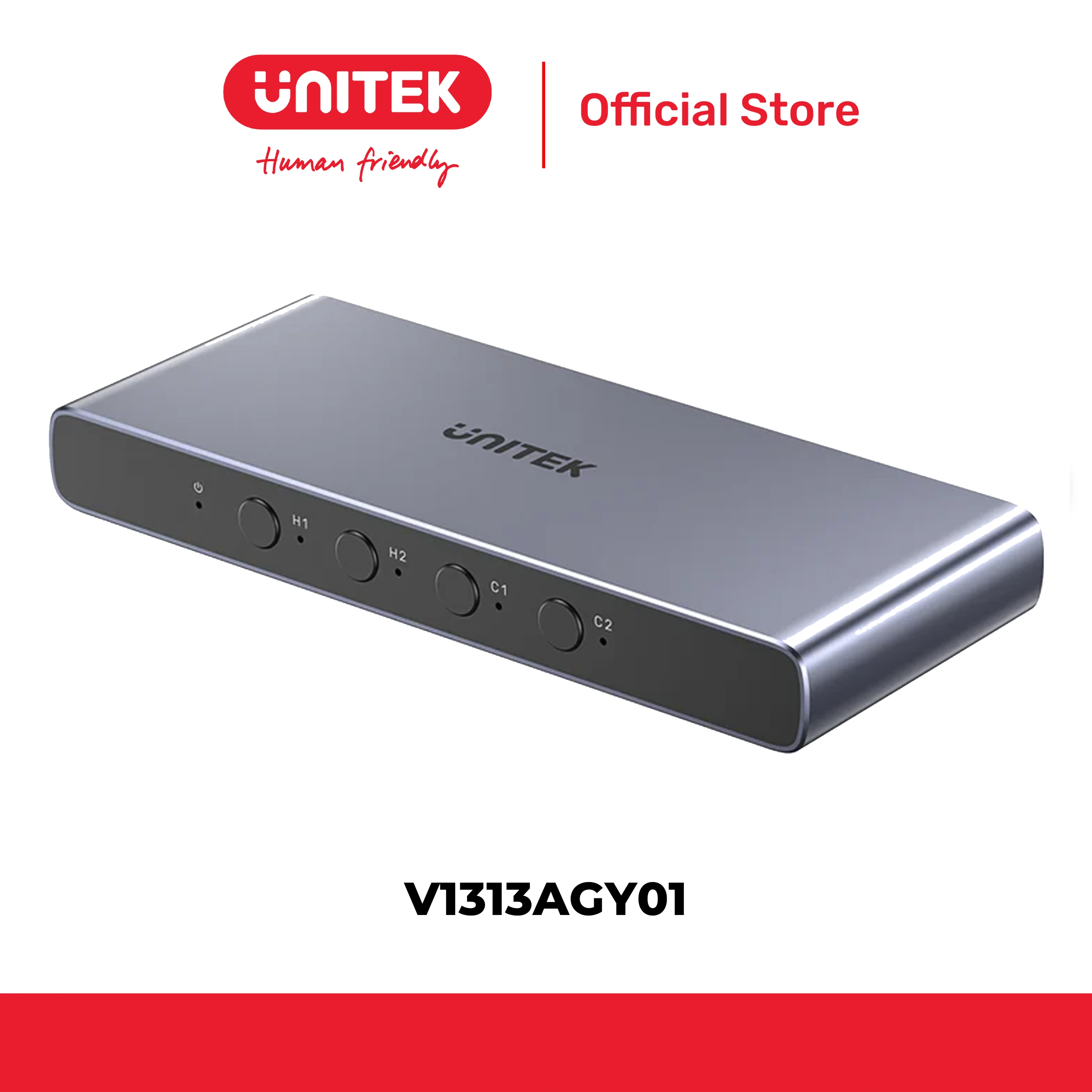 Bộ chuyển 4 Cổng HDMI/USB-C → HDMI (4 in 1 Out) 4K@60Hz UNITEK V1313AGY01