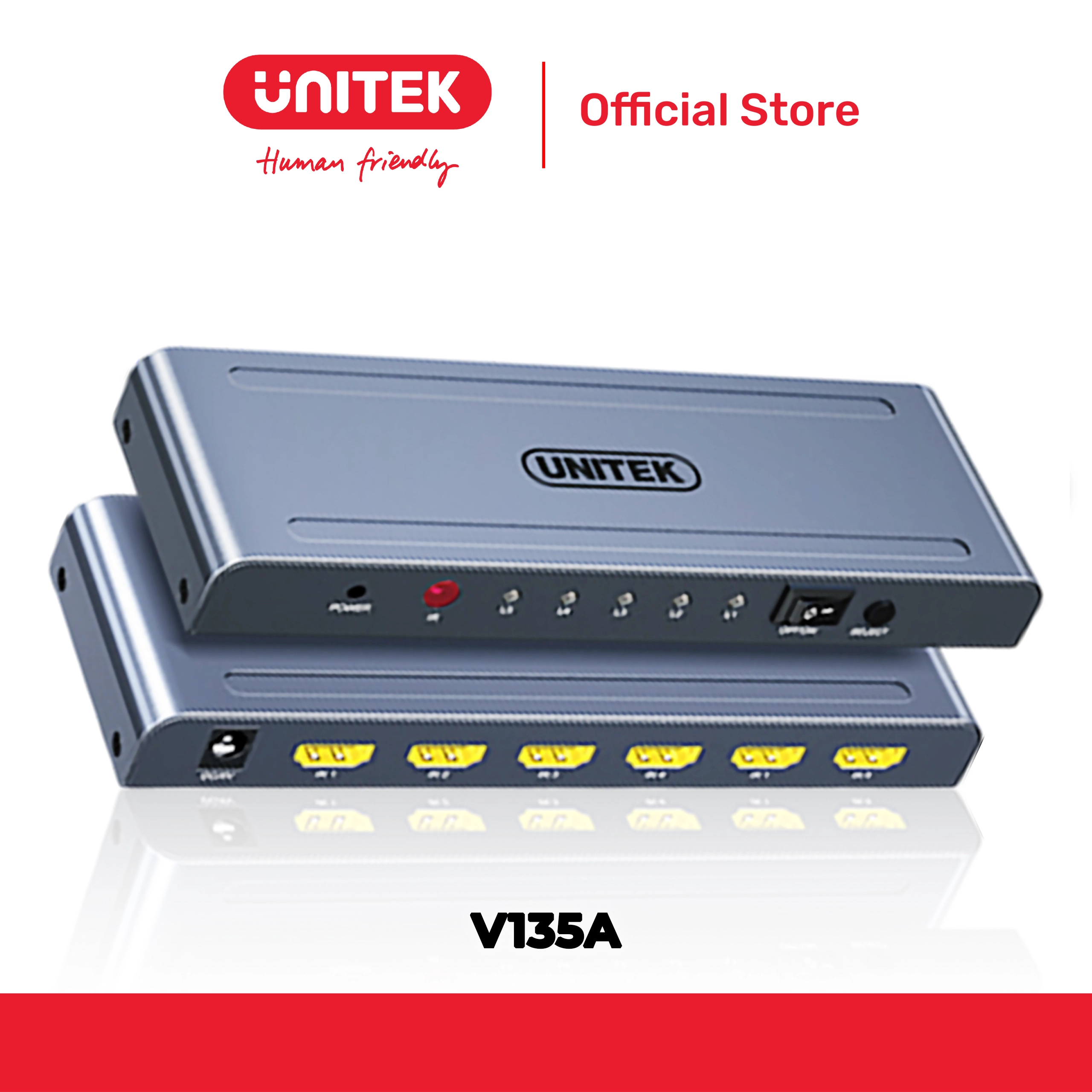 Bộ chuyển mạch 5 cổng HDMI lên đến 4K@30Hz UNITEK V135A
