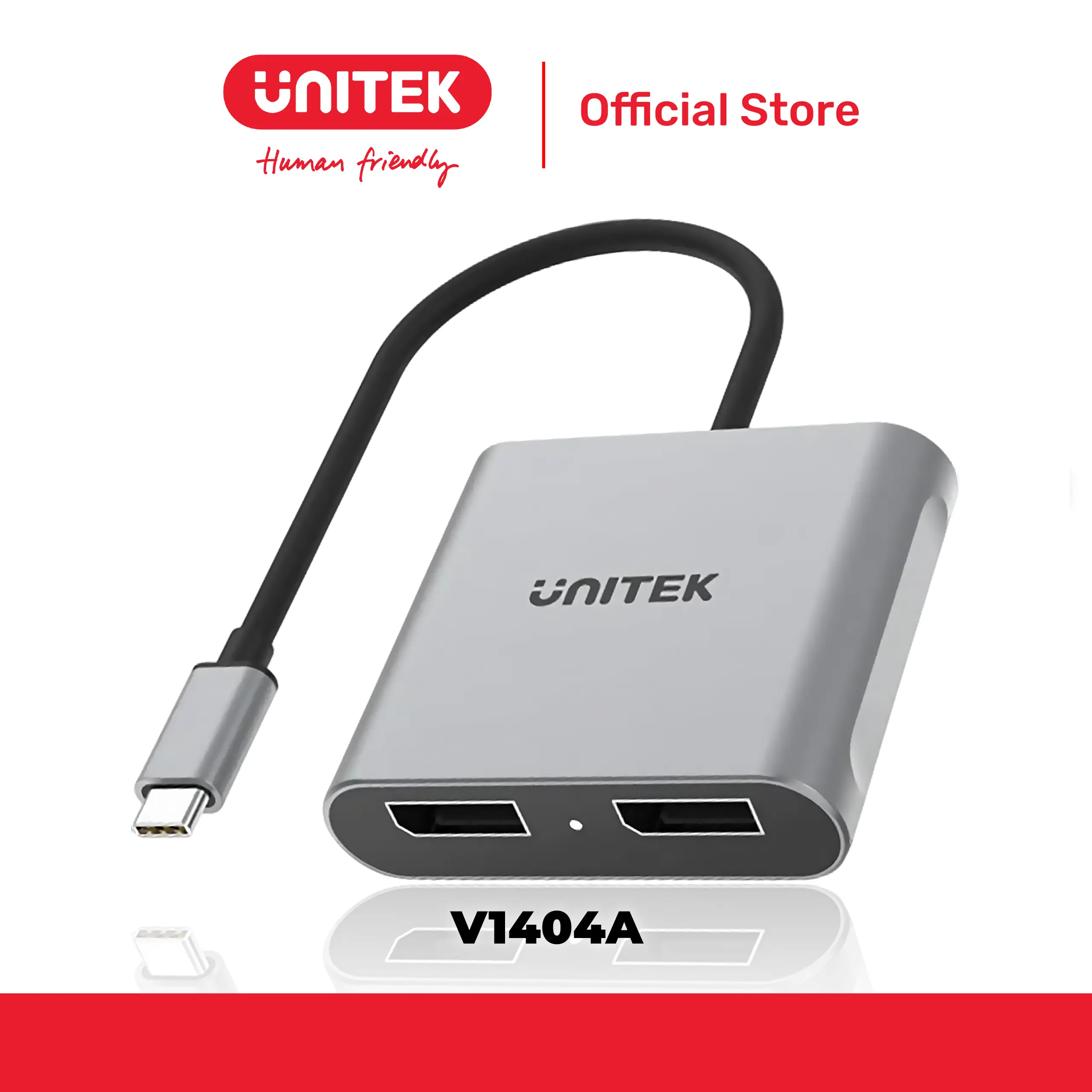 Cáp chuyển đổi Type-C -> DisplayPort kép 8K@60Hz UNITEK V1404A