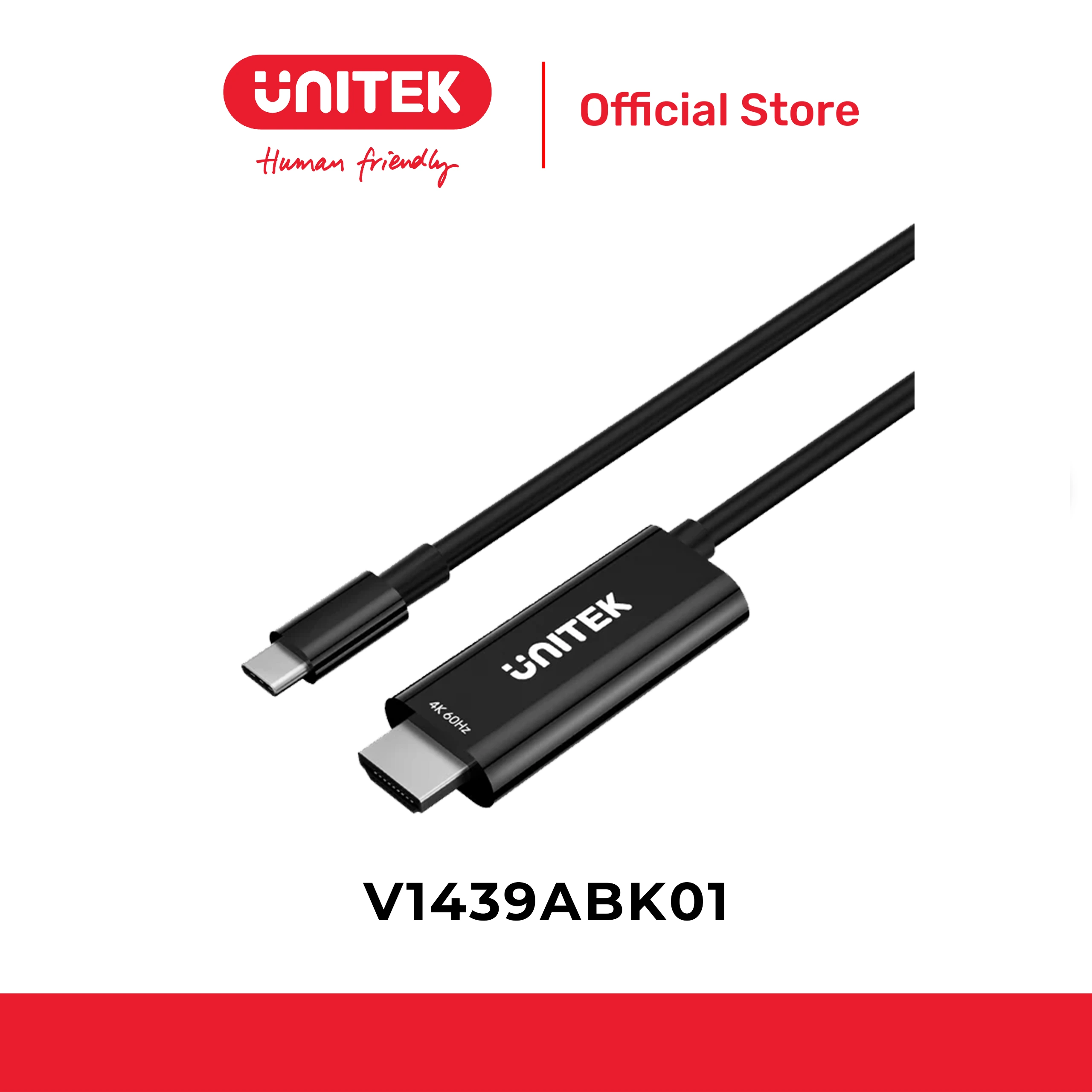 Cáp Type-C ->HDMI 4k@60hz UNITEK V1439ABK01
