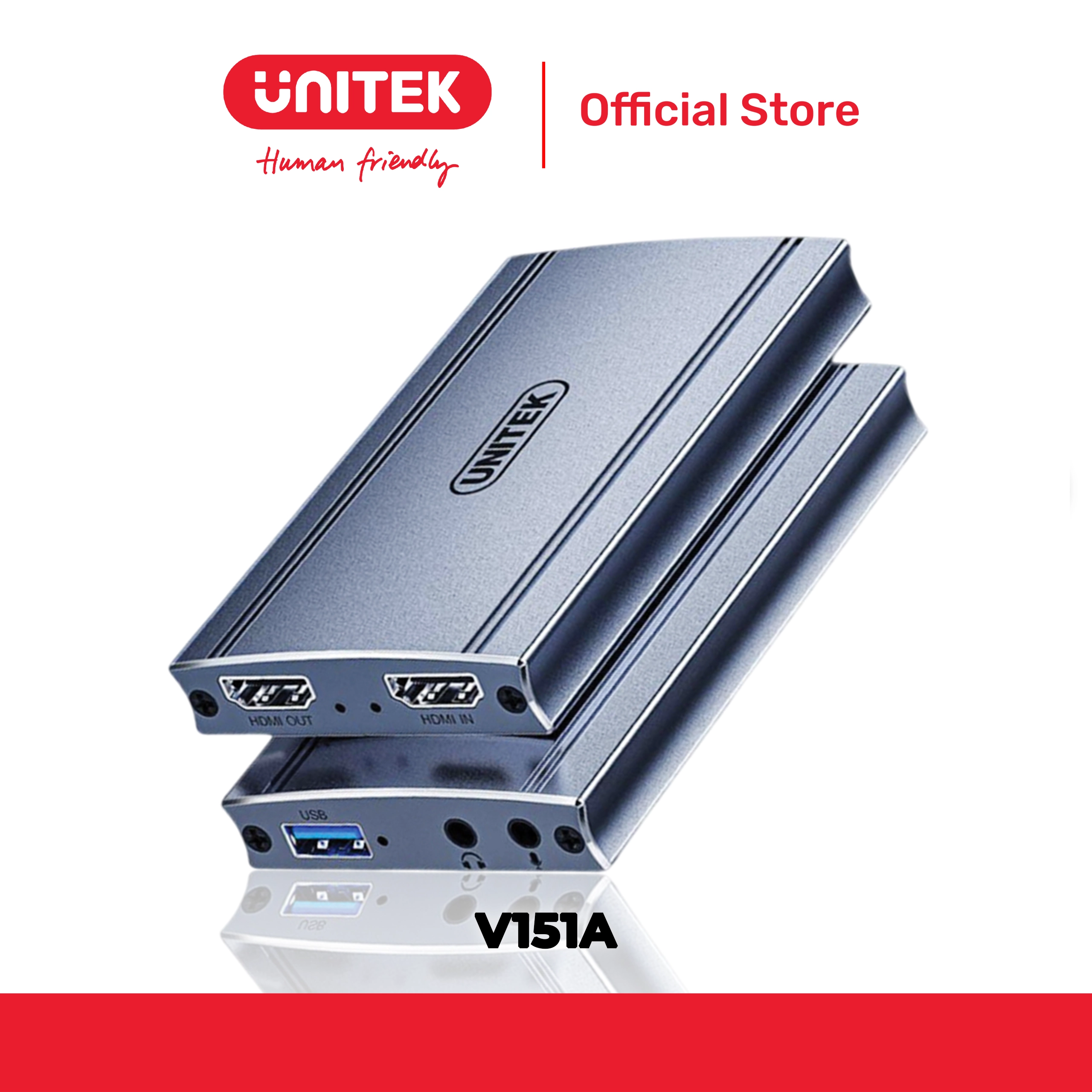 Bộ chuyển đổi HDMI Capture -> HDMI 4K@60Hz + USB + Audio UNITEK V151A