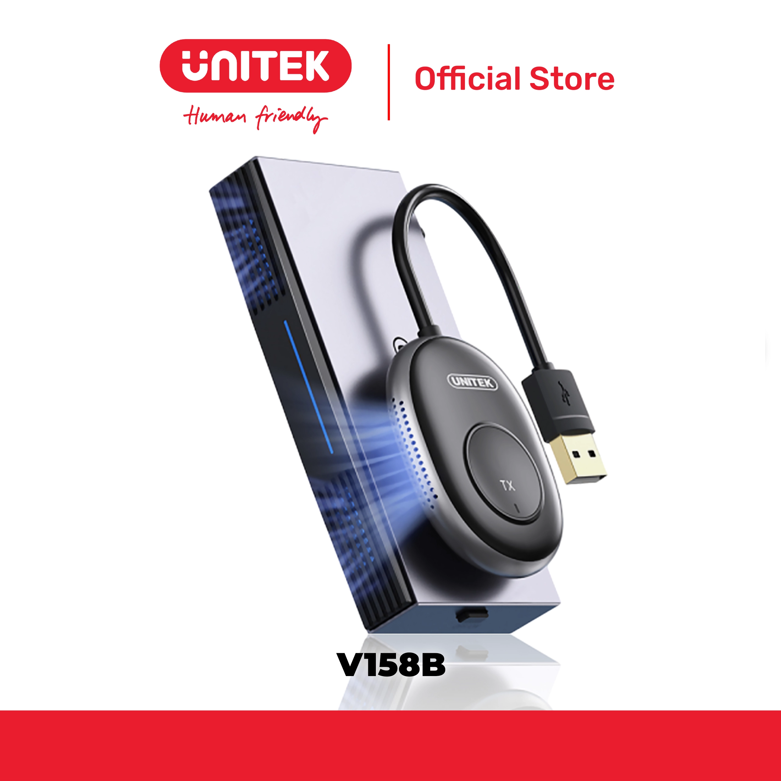 Bộ truyền tín hiệu HDMI 1080p@60Hz không dây qua USB UNITEK V158B