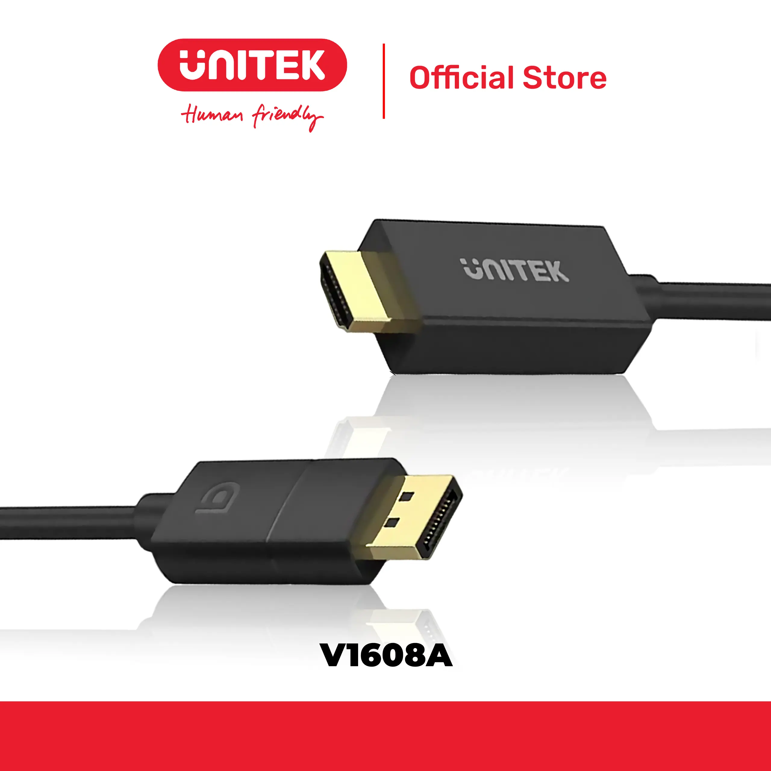 Cáp DisplayPort 1.2 -> HDMI 4K@60Hz UNITEK V1608A