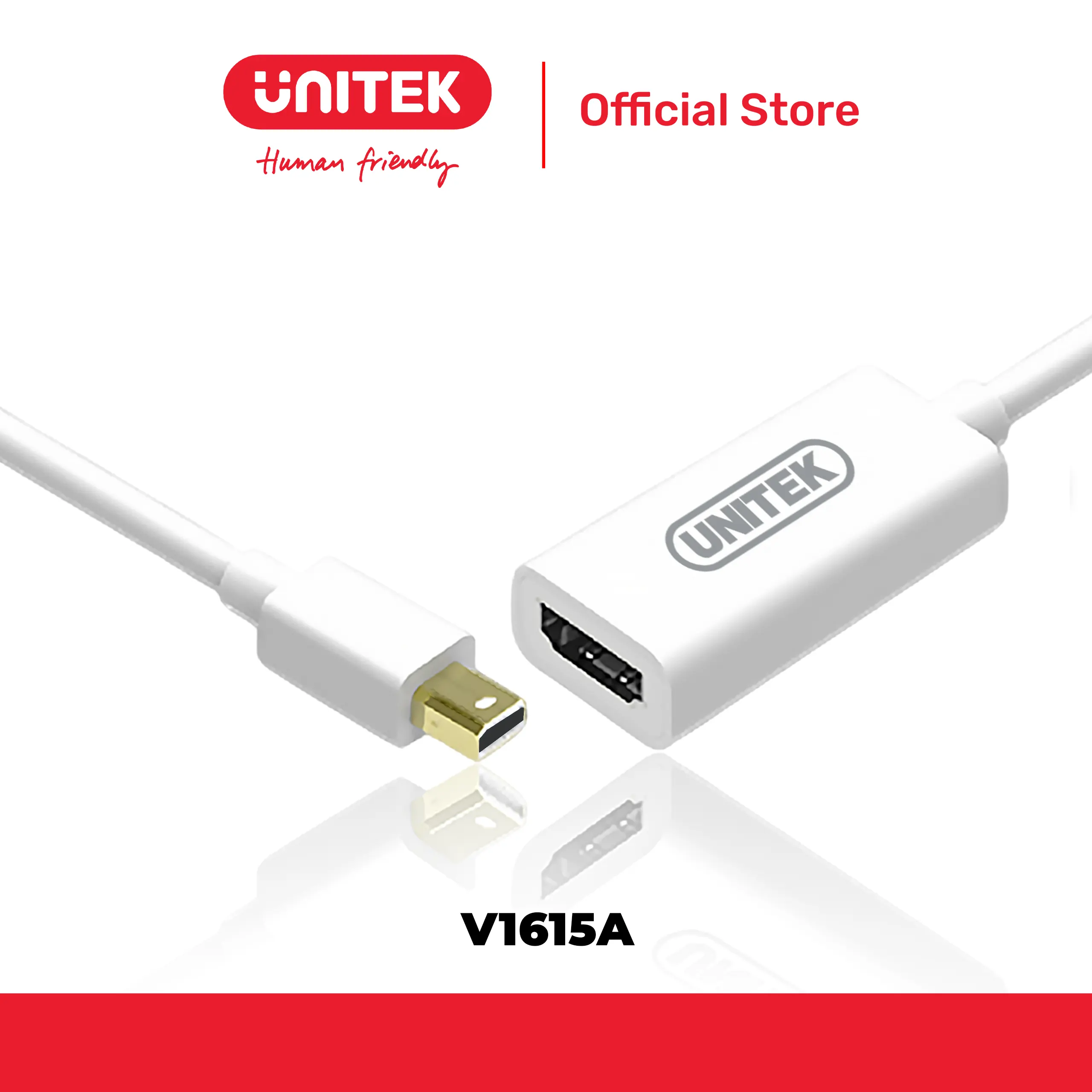 Cáp chuyển đổi Mini DisplayPort (M) ->HDMI (F) 4K@60Hz UNITEK V1615A