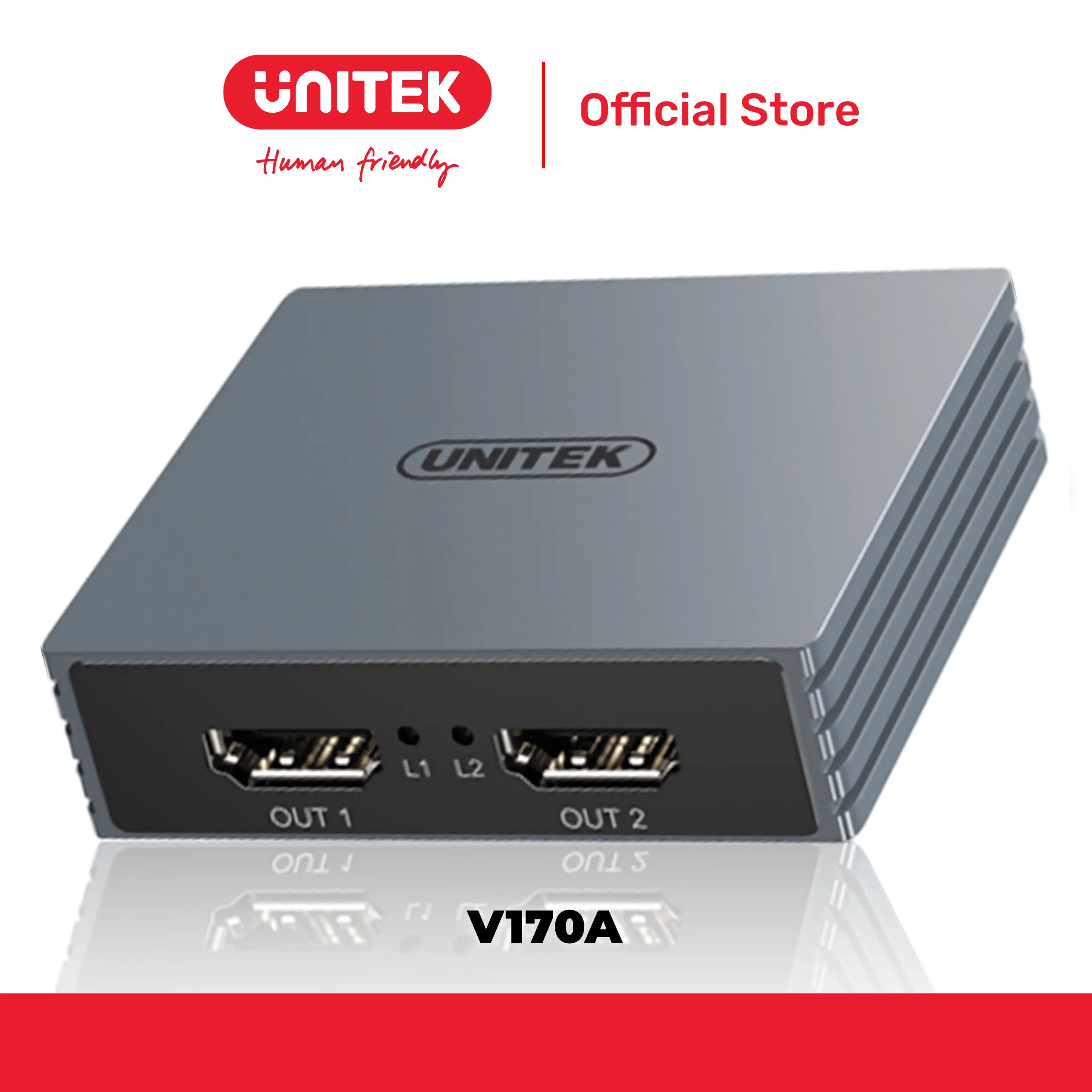Hub chia 2 cổng HDMI 2.0 4K@60Hz UNITEK V170A