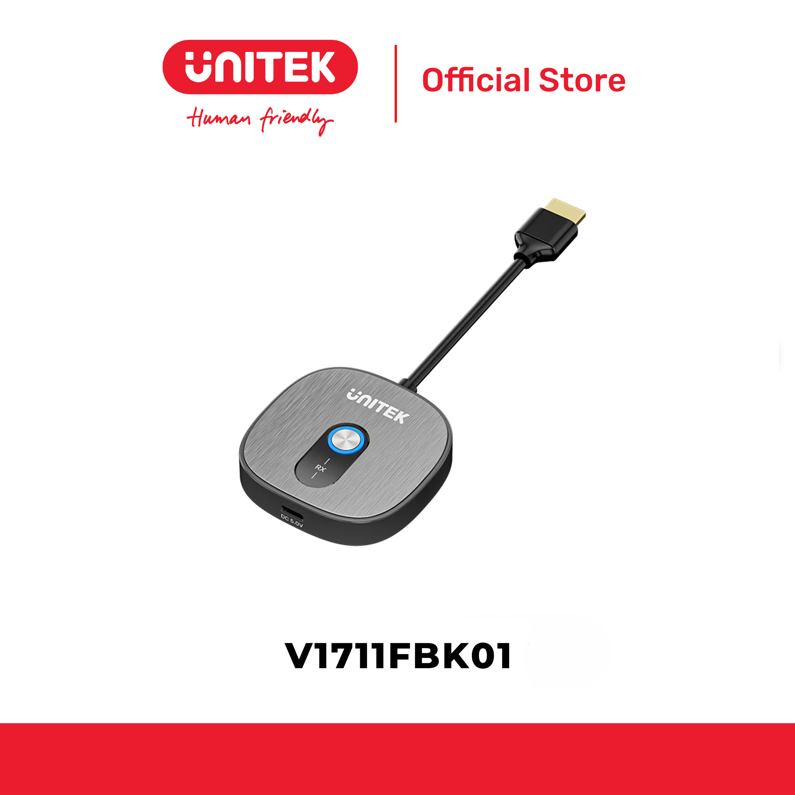 Bộ nhận HDMI không dây mở rộng UNITEK V1711FBK01