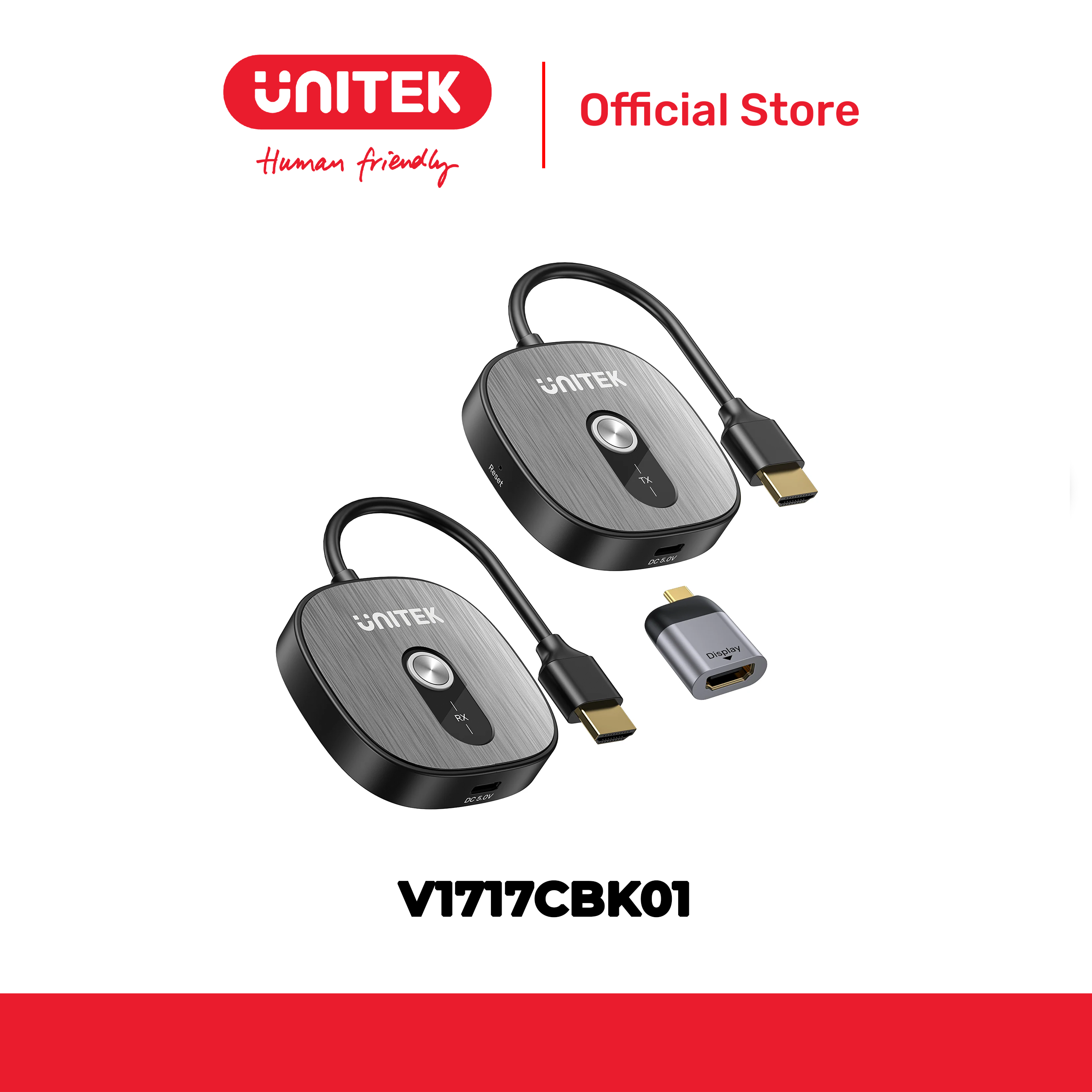 Bộ truyền hình ảnh HDMI không dây 4K UNITEK V1717CBK01