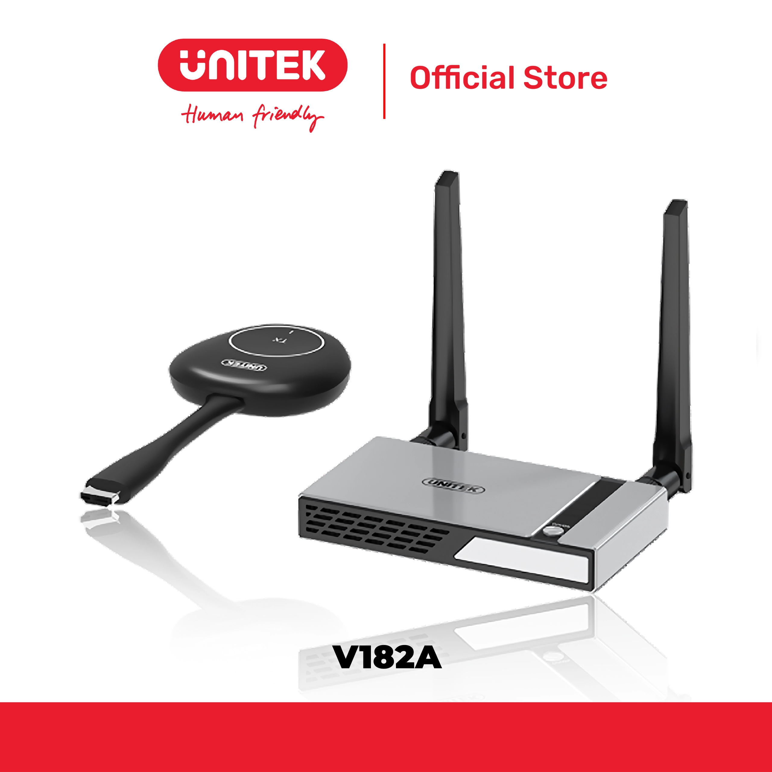 Thiết bị trình chiếu không dây  4K@30Hz HD UNITEK V182A