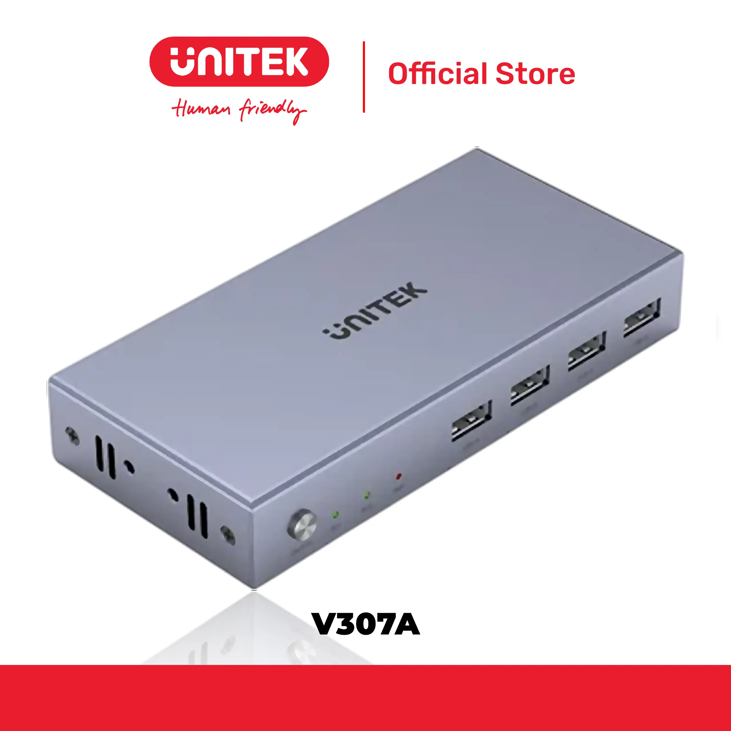 Bộ gộp HDMI KVM 4K@60Hz 2 ra 1 UNITEK V307A