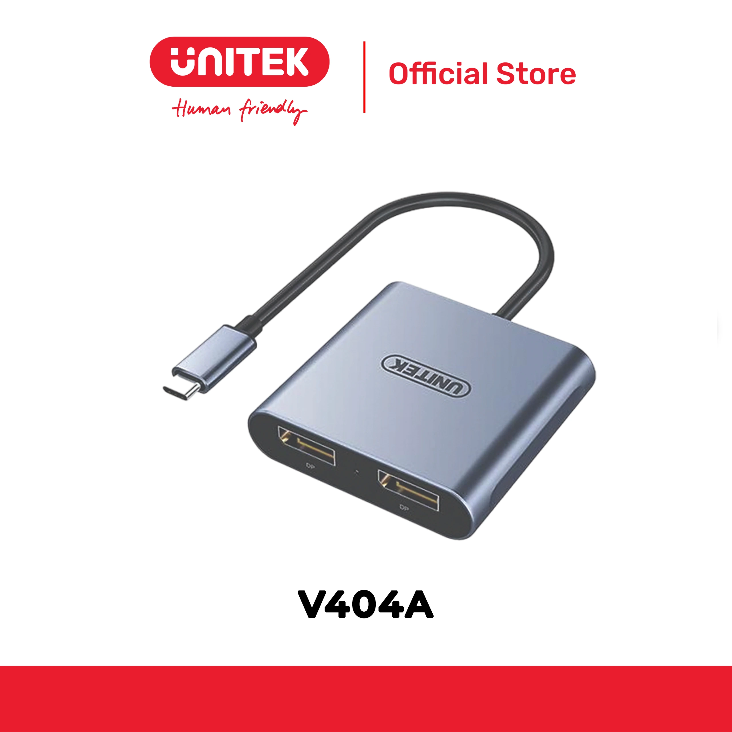 Cáp Type-C -> 2 Displayport UNITEK V404A
