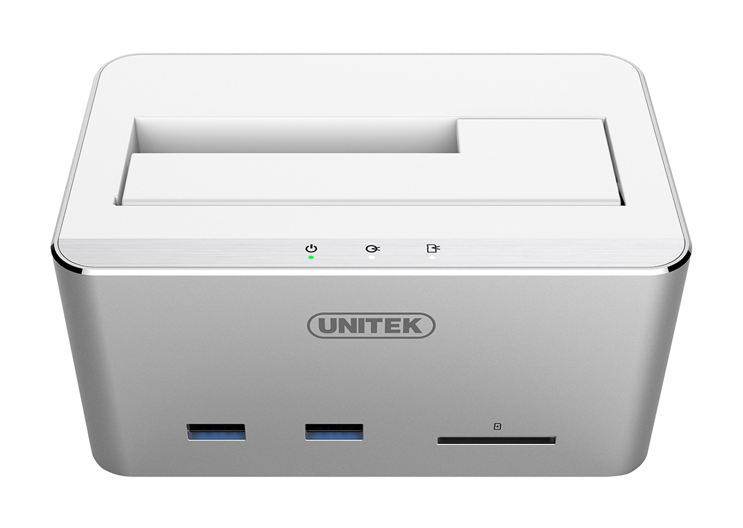 Box đựng ổ cứng HDD USB 3.0 -> SATA III 2.5/3.5 + USB 3.0 + SD UNITEK Y-1092