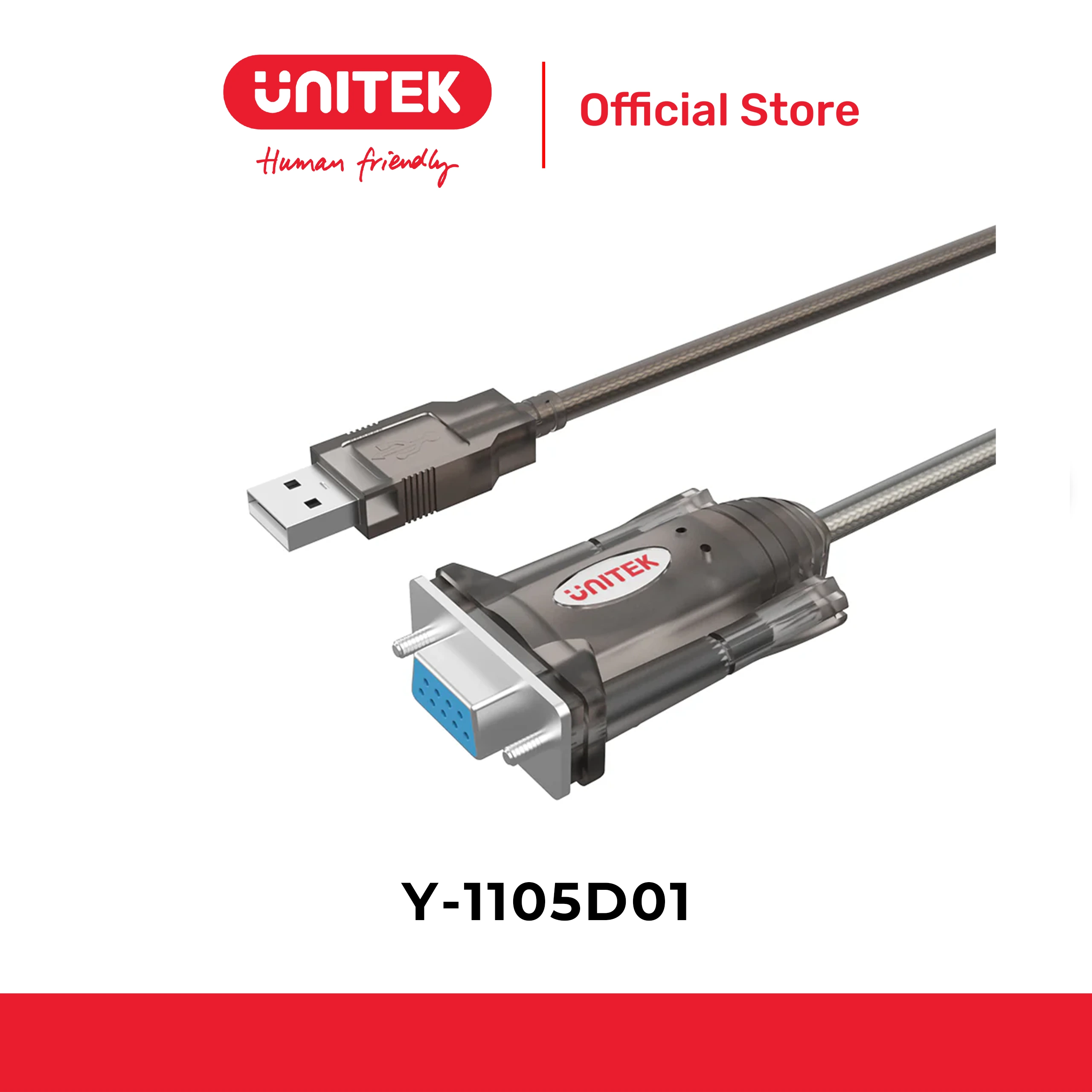Cáp USB -> RS232 nối tiếp UNITEK Y-1105D01