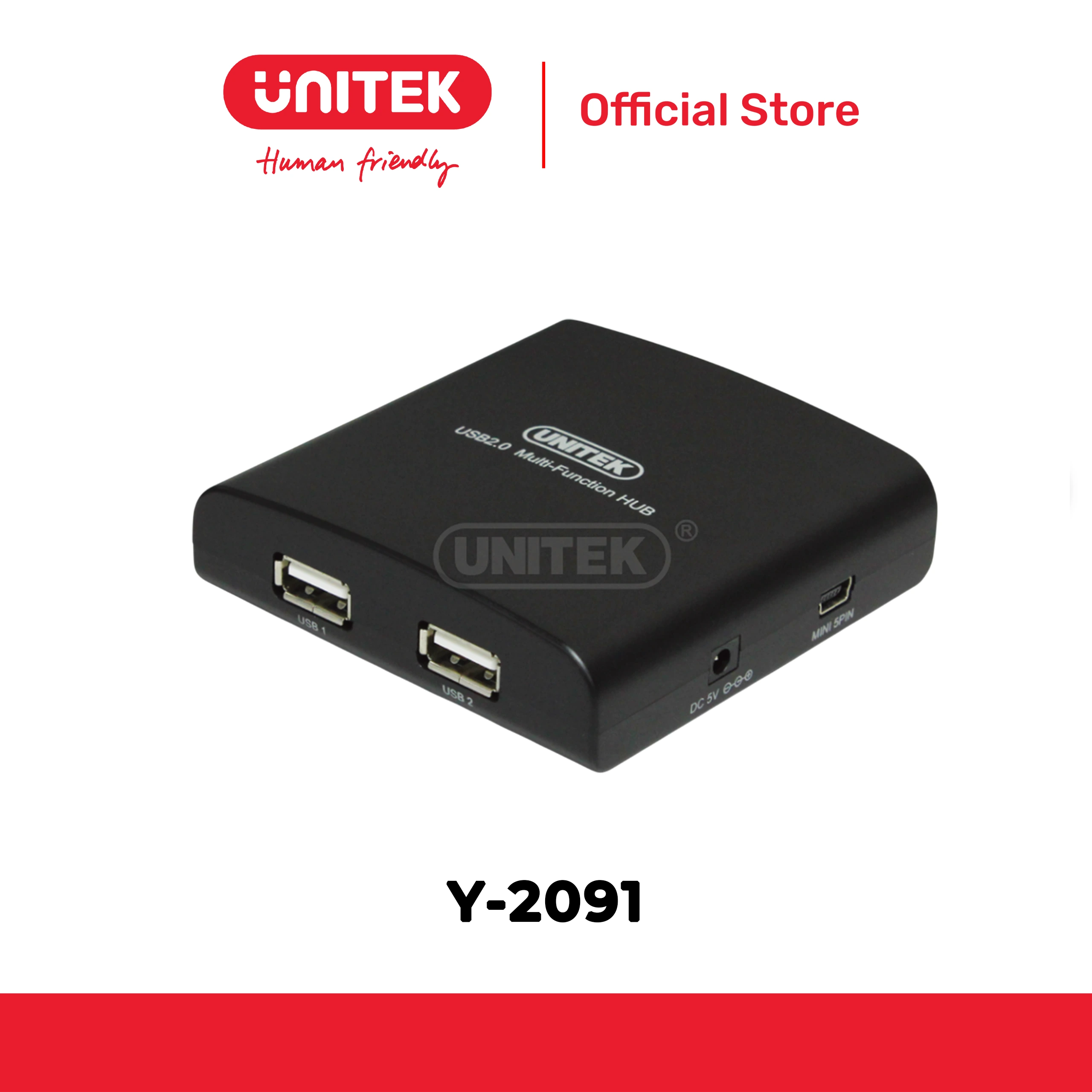 Hub chuyển đổi USB 2.0 + 2 PS2 + 2 MIC/SPK UNITEK Y-2091