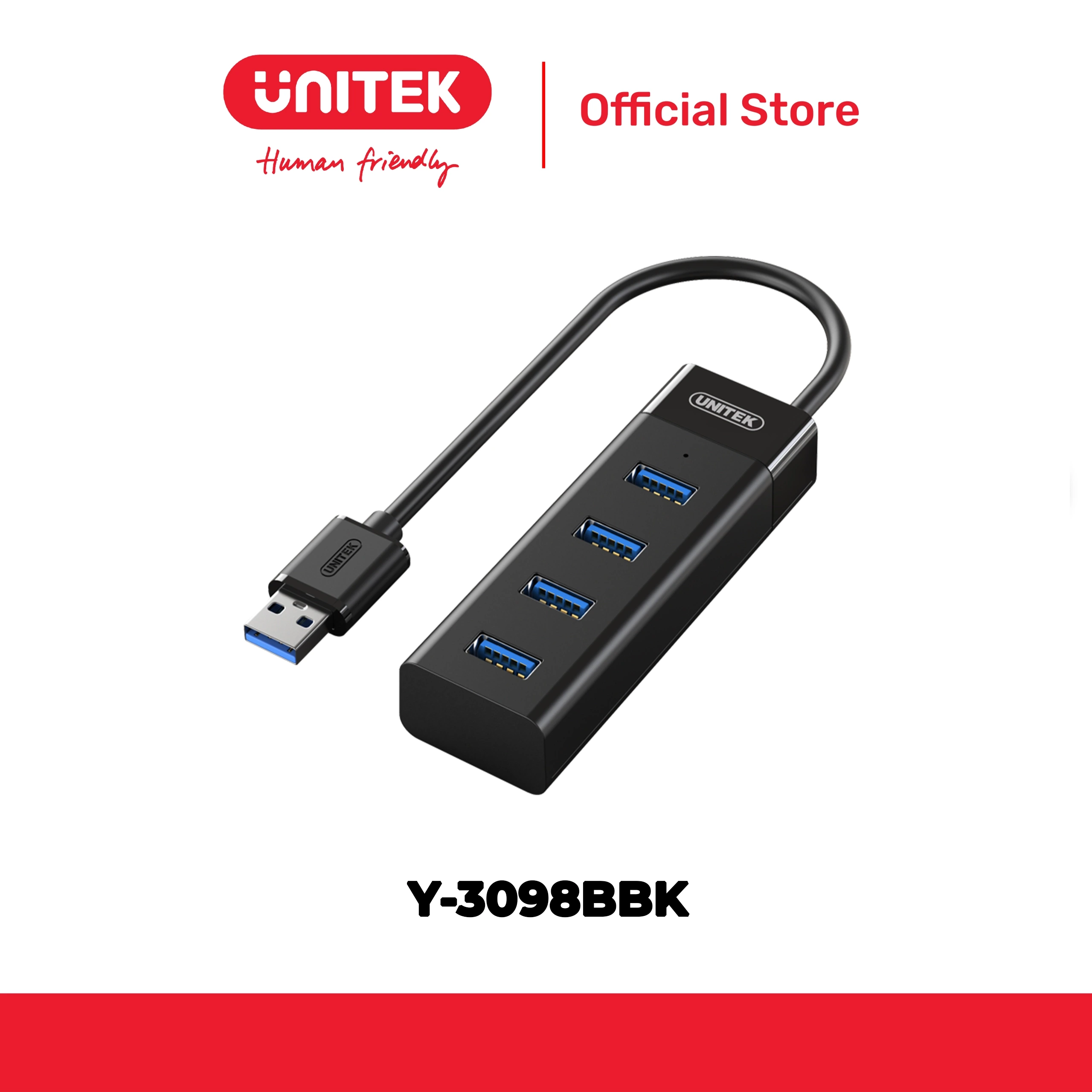 Hub chia 4 cổng USB3.0 UNITEK Y-3098BBK